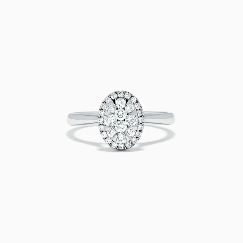Bouquet 14K White Gold Diamond Ring, 0.46 TCW sold by Effy
