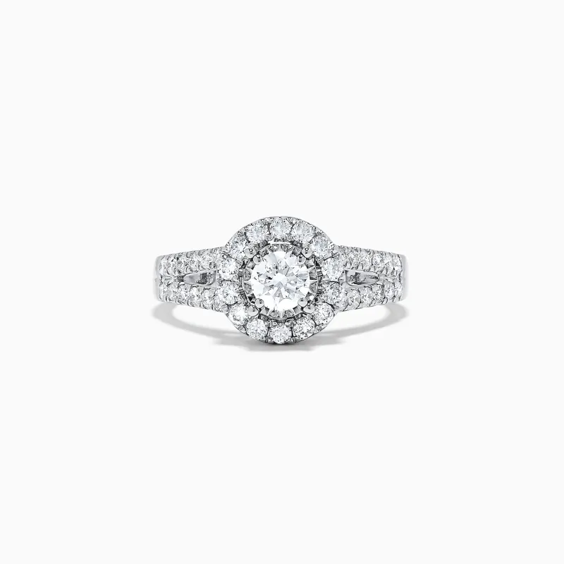 Bridal 14K White Gold Diamond Ring, 1.02 TCW sold by Effy