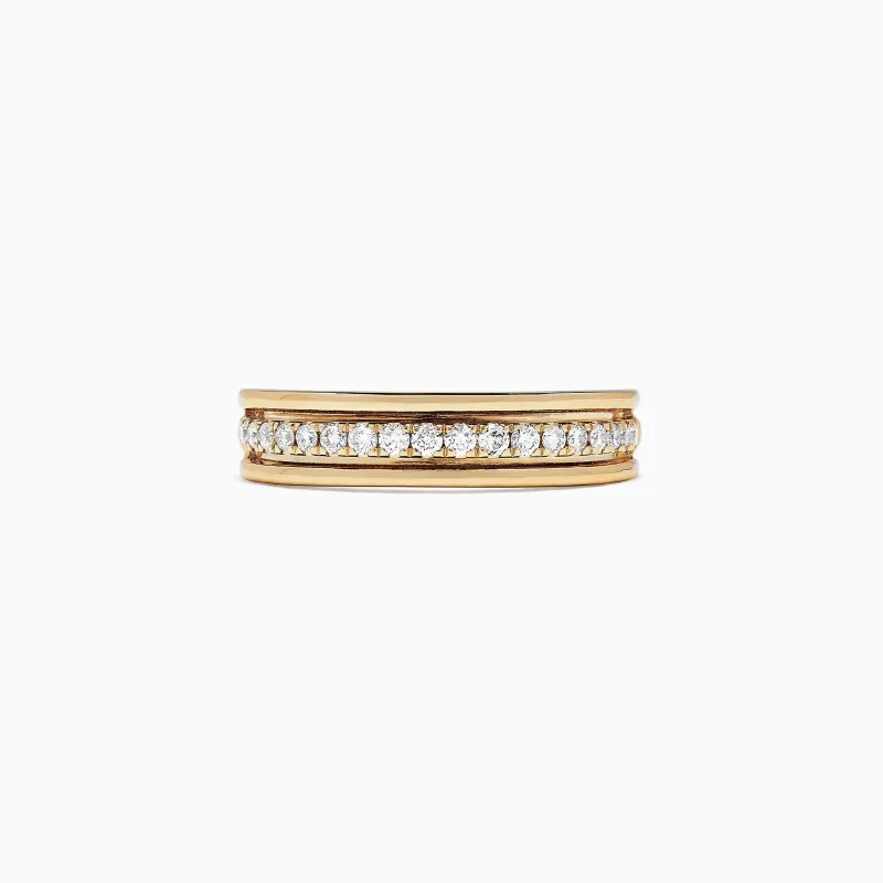 D'Oro 14K Yellow Gold Diamond Band, 0.25 TCW sold by Effy