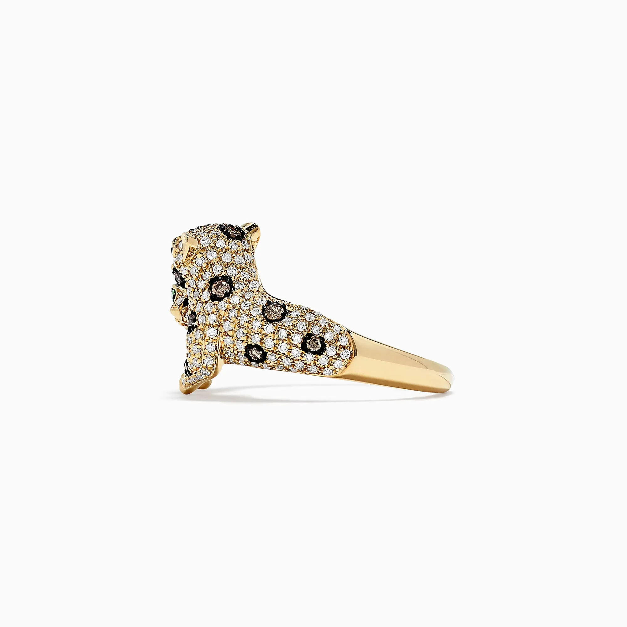 Signature 14K Yellow Gold Diamond Double Panther Ring, 1.01 TCW sold by Effy product image thumbnail 3