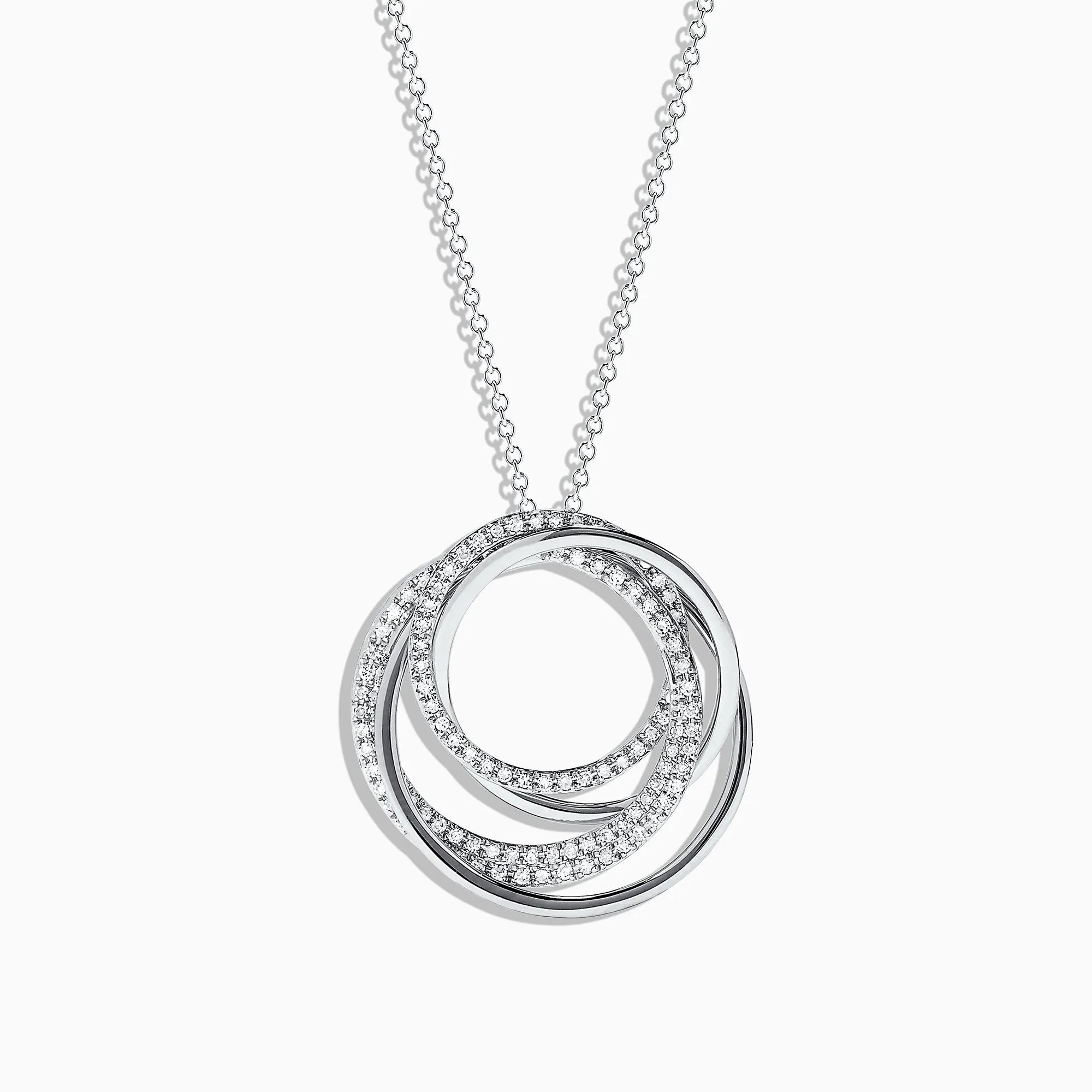 Pave Classica 14K White Gold Diamond Pendant, 0.41 TCW sold by Effy