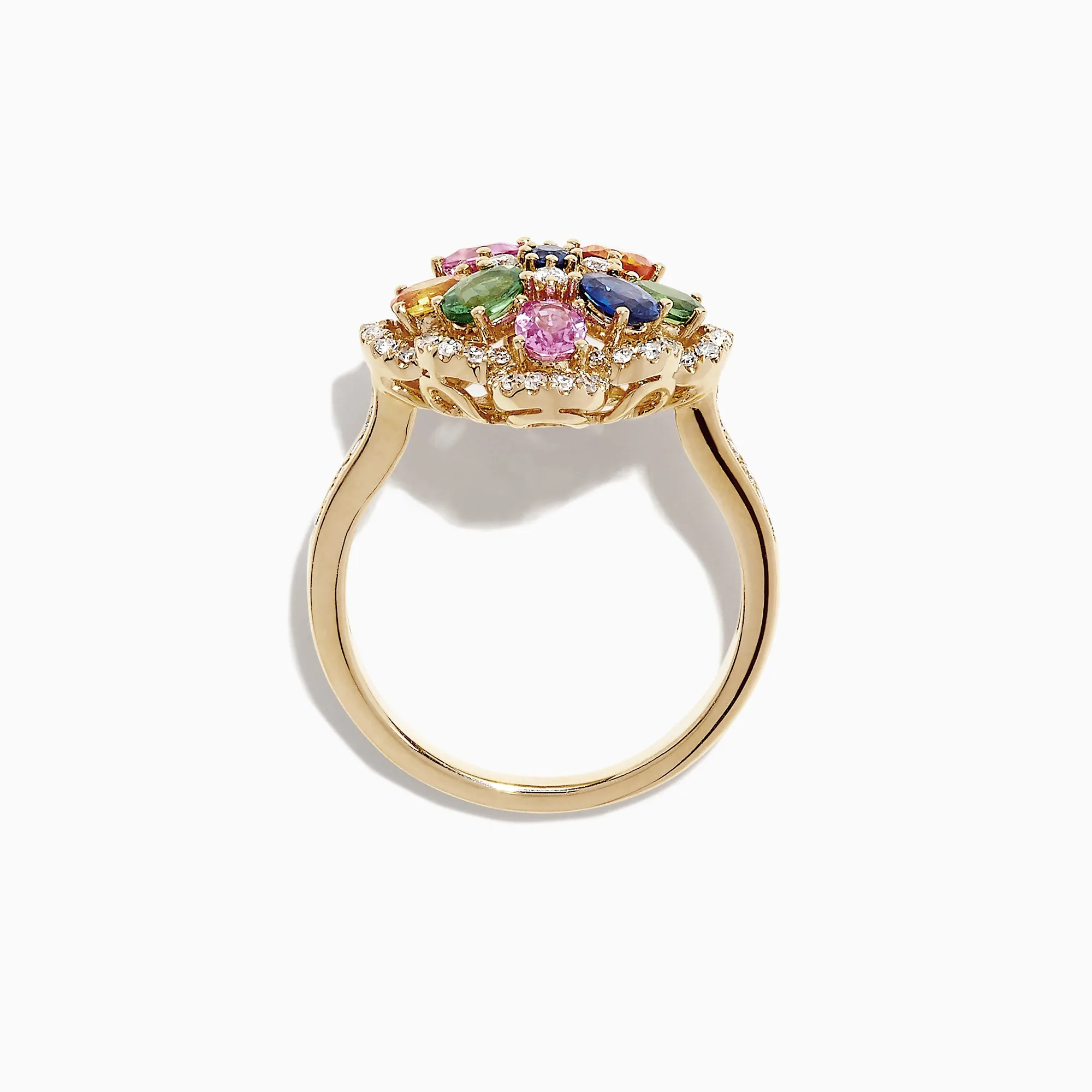 Watercolors 14K Gold Multi Sapphire and Diamond Ring, 1.91 TCW sold by Effy product image thumbnail 3