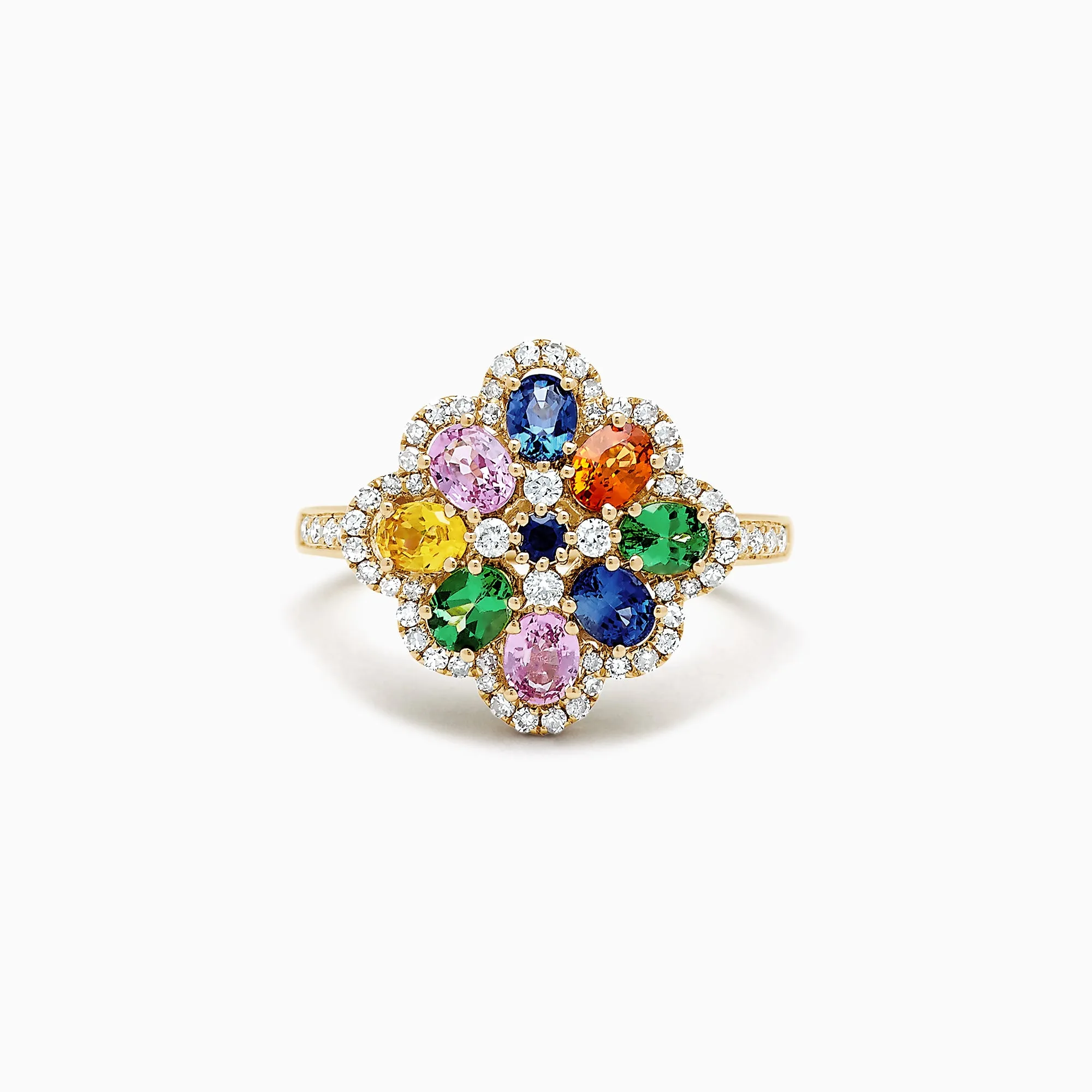 Watercolors 14K Gold Multi Sapphire and Diamond Ring, 1.91 TCW sold by Effy