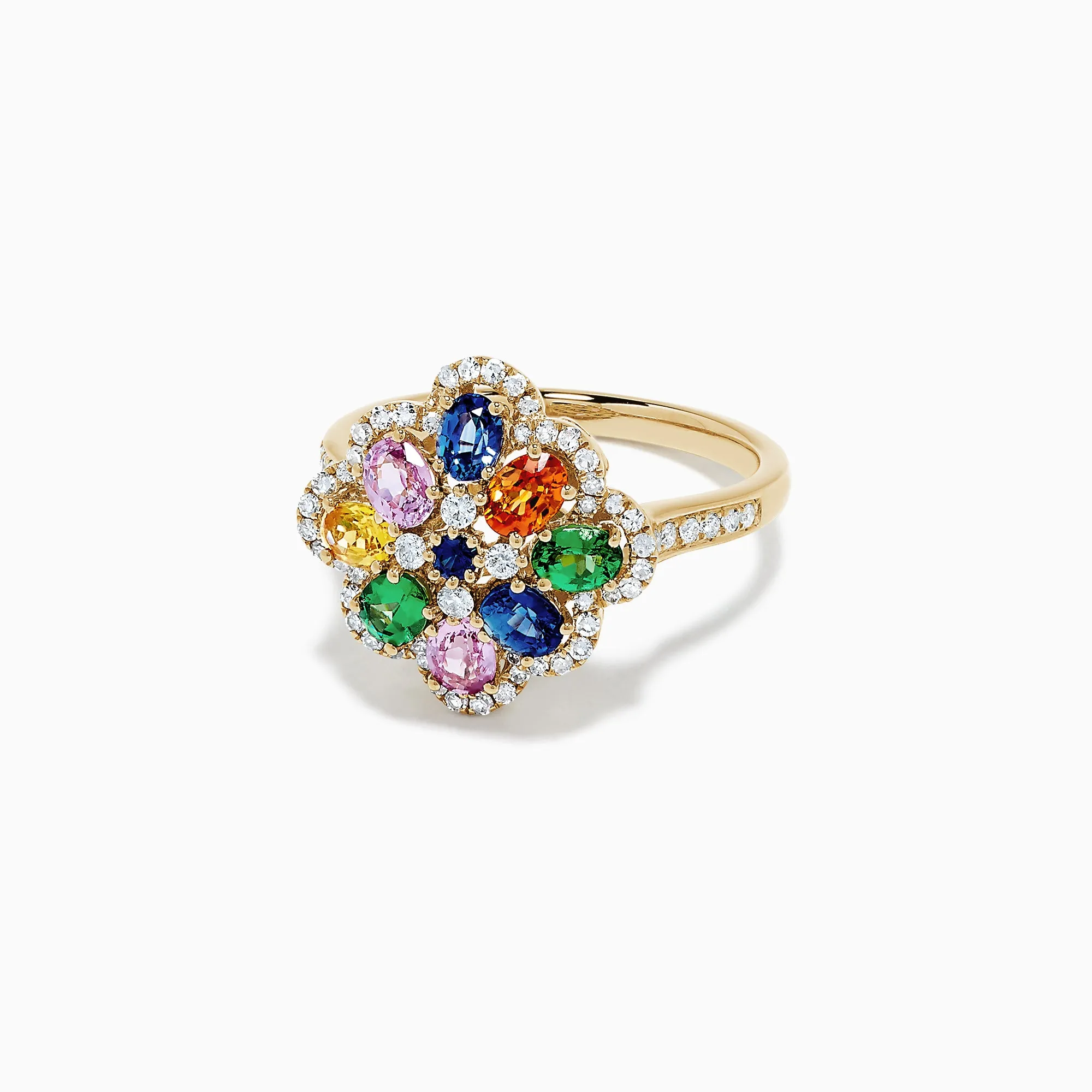 Watercolors 14K Gold Multi Sapphire and Diamond Ring, 1.91 TCW sold by Effy product image thumbnail 4