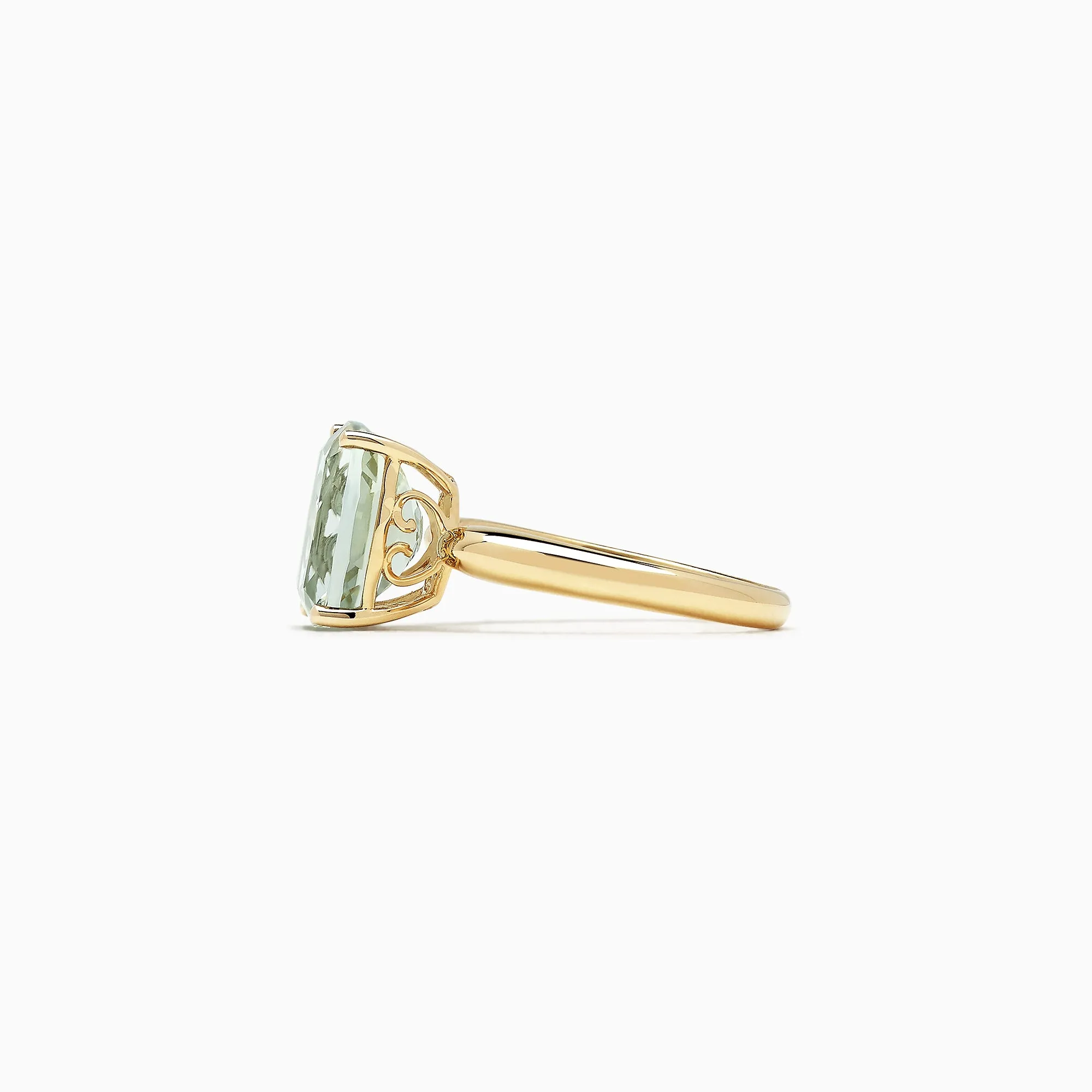 14K Yellow Gold Green Amethyst Ring, 3.95 TCW sold by Effy product image thumbnail 2