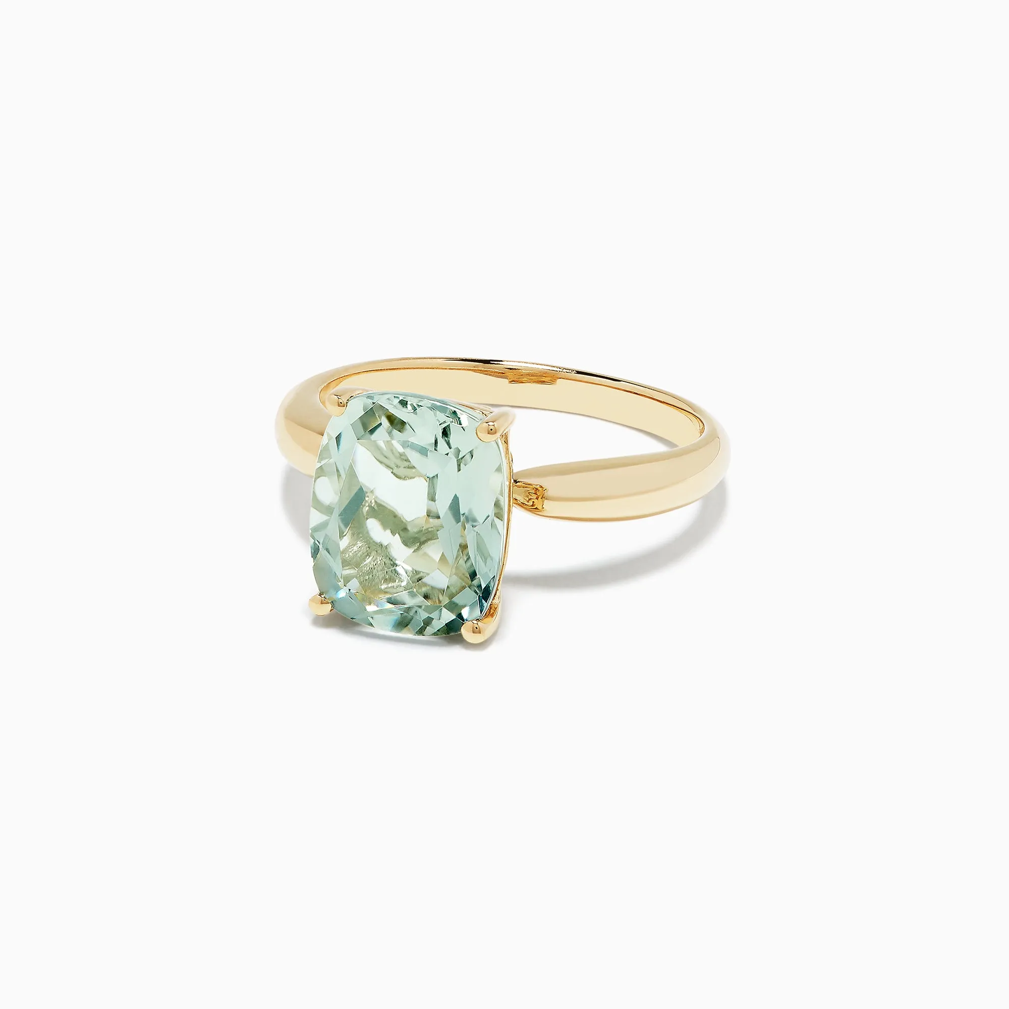 14K Yellow Gold Green Amethyst Ring, 3.95 TCW sold by Effy product image thumbnail 3