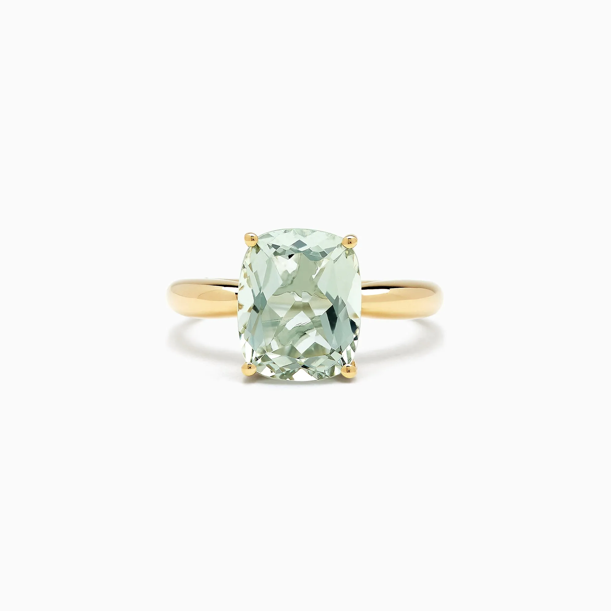 14K Yellow Gold Green Amethyst Ring, 3.95 TCW sold by Effy