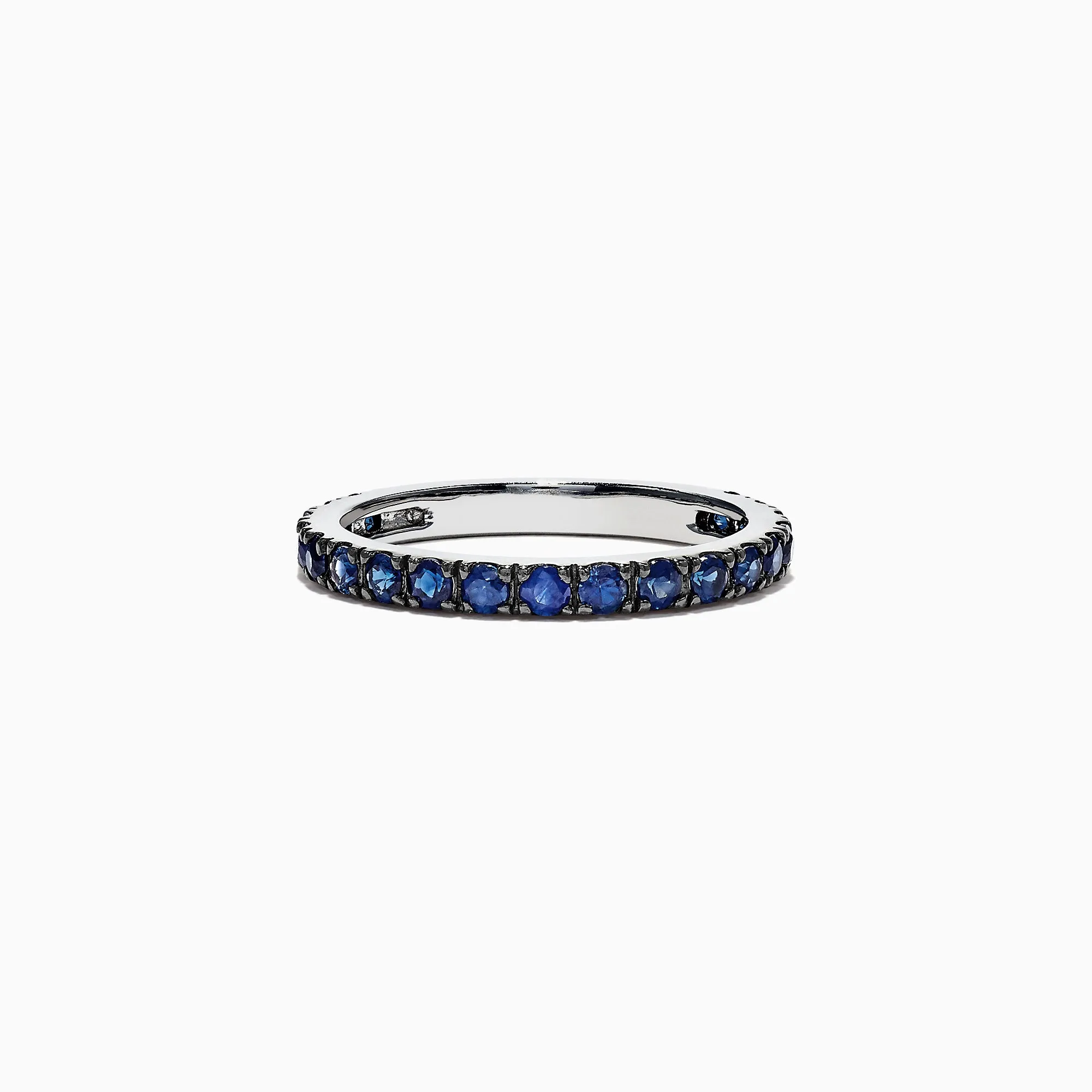 Royale Bleu 14K White Gold Blue Sapphire Band Ring, 0.99 TCW sold by Effy