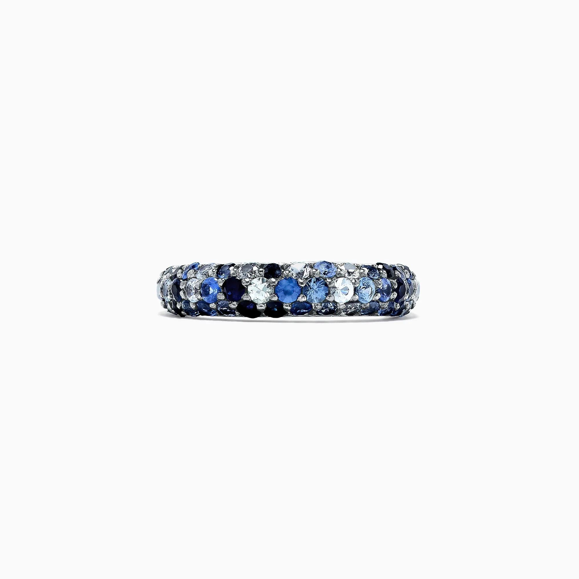 925 Sterling Silver Blue Sapphire Splash Ring, 1.80 TCW sold by Effy