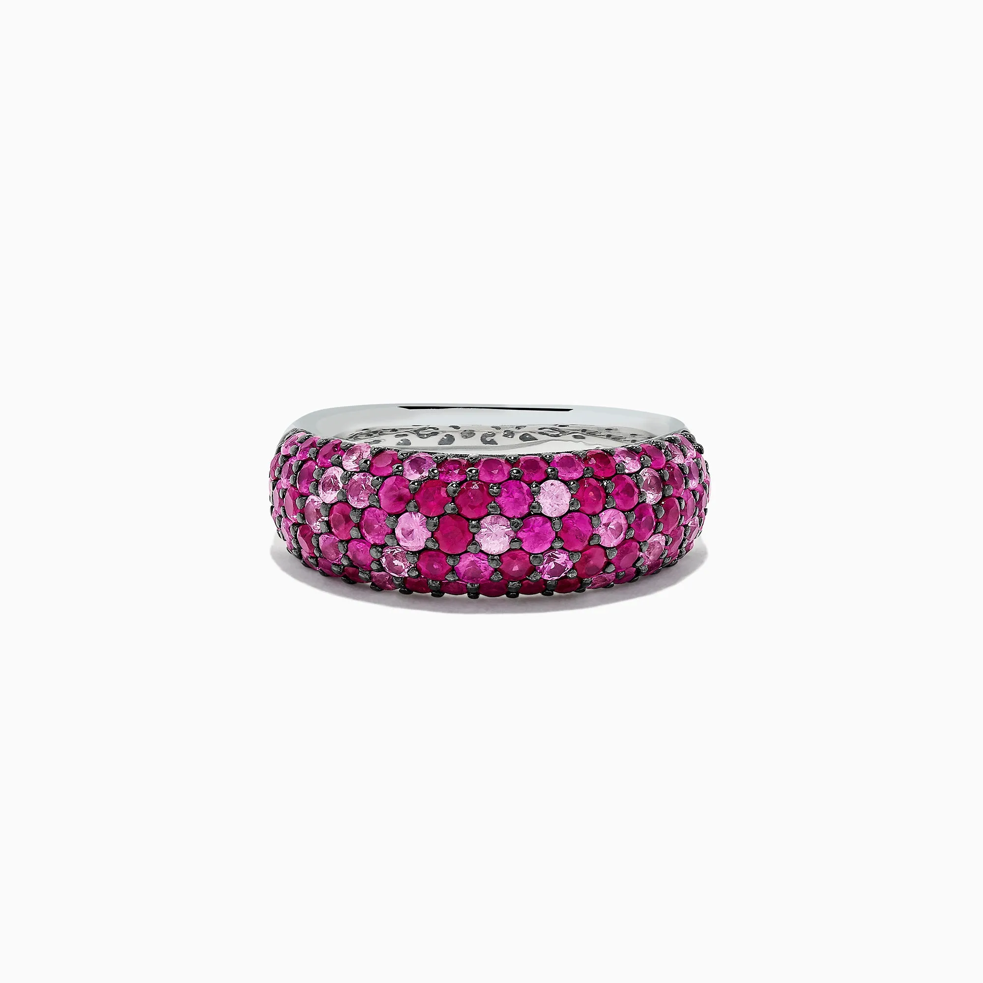 925 Sterling Silver Pink Sapphire Splash Ring, 2.43 TCW sold by Effy