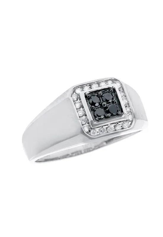 Men's Black Diamond Ring, .32 TCW sold by Effy