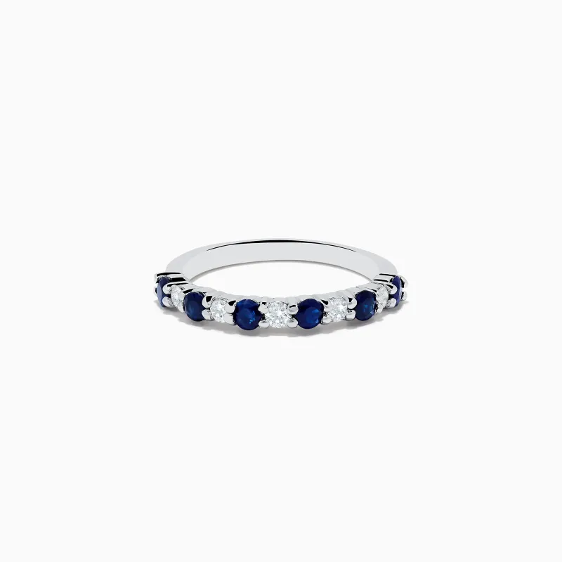 Gemma Blue Sapphire and Diamond Ring, 0.88 TCW sold by Effy