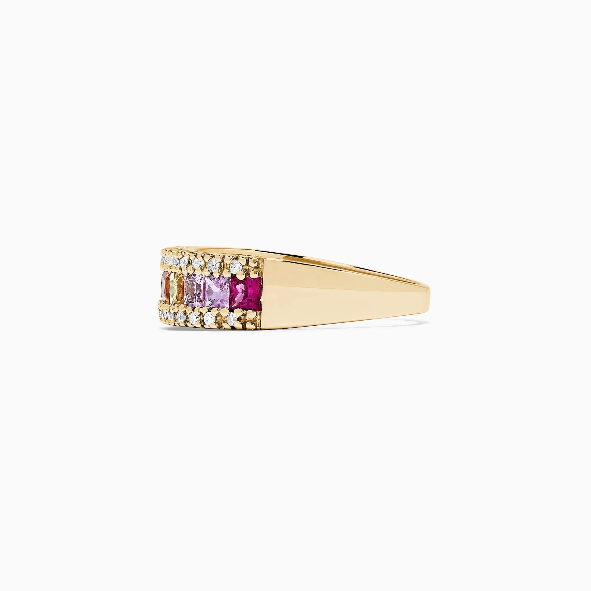 Watercolors 14K Yellow Gold Multi Sapphire & Diamond Ring 1.46 TCW sold by Effy product image thumbnail 4