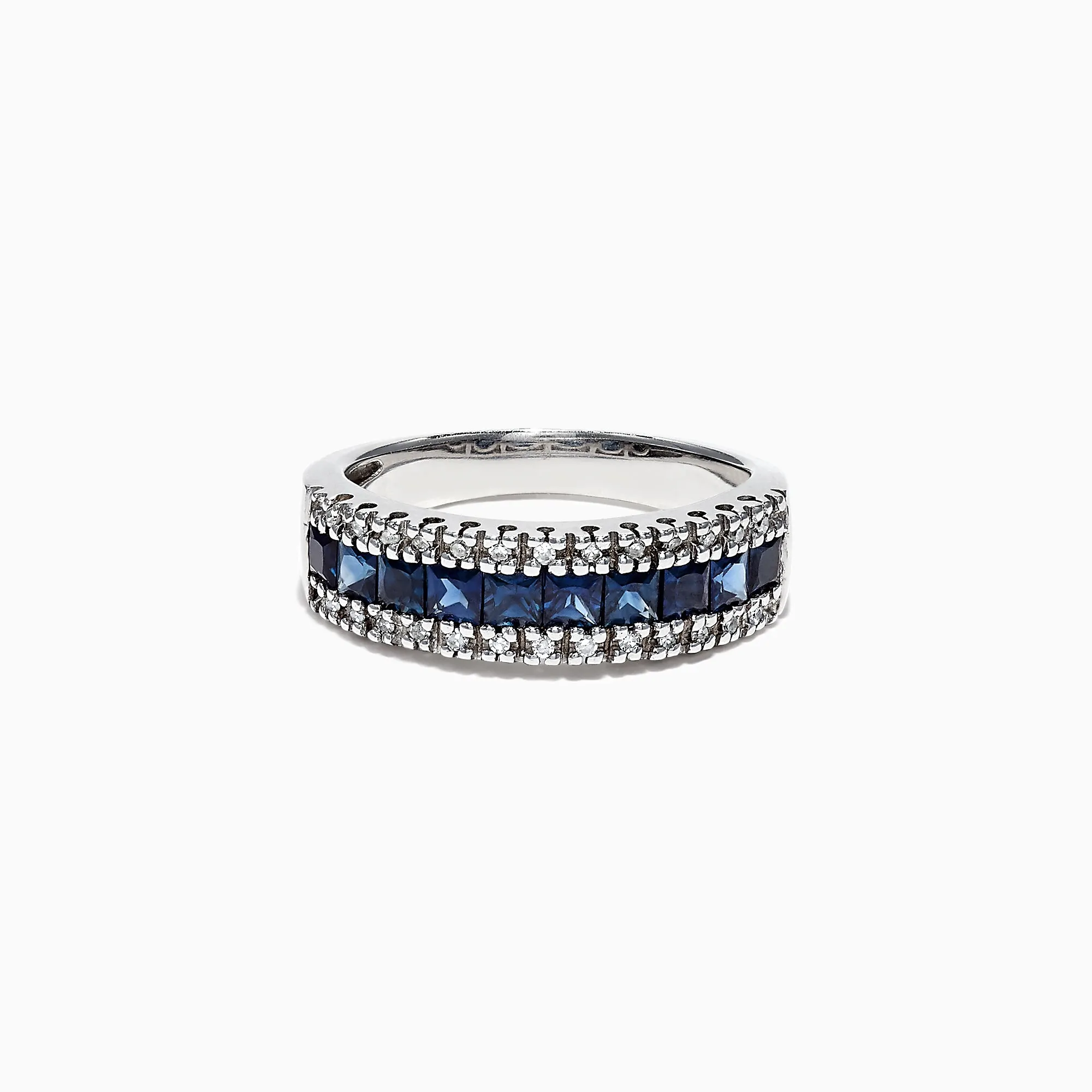 Royale Bleu 14K White Gold Blue Sapphire and Diamond Ring, 1.46 TCW sold by Effy