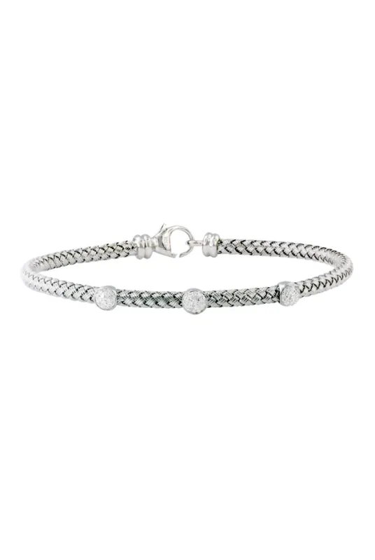 925 Sterling Silver and Diamond Bracelet sold by Effy