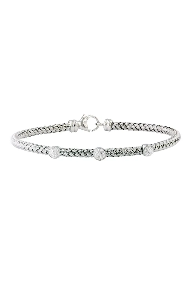 925 Sterling Silver and Diamond Bracelet sold by Effy