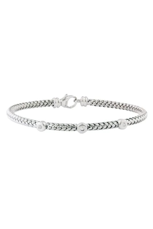 925 Sterling Silver and Diamond Bracelet, .04 TCW sold by Effy