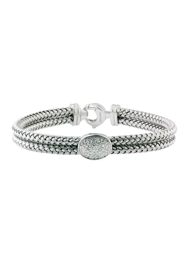 925 Sterling Silver and Diamond Bracelet, .15 TCW sold by Effy