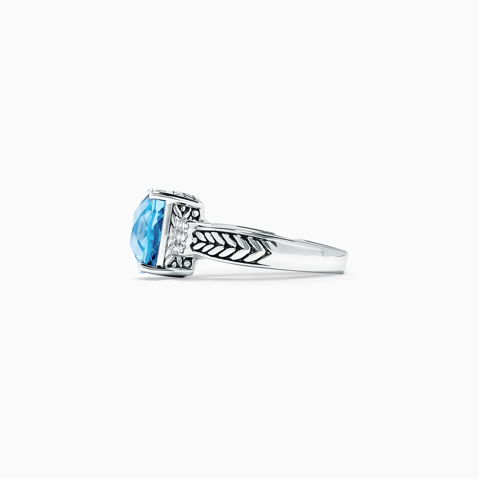 925 Sterling Silver Blue Topaz and Diamond Ring, 5.05 TCW sold by Effy product image thumbnail 3