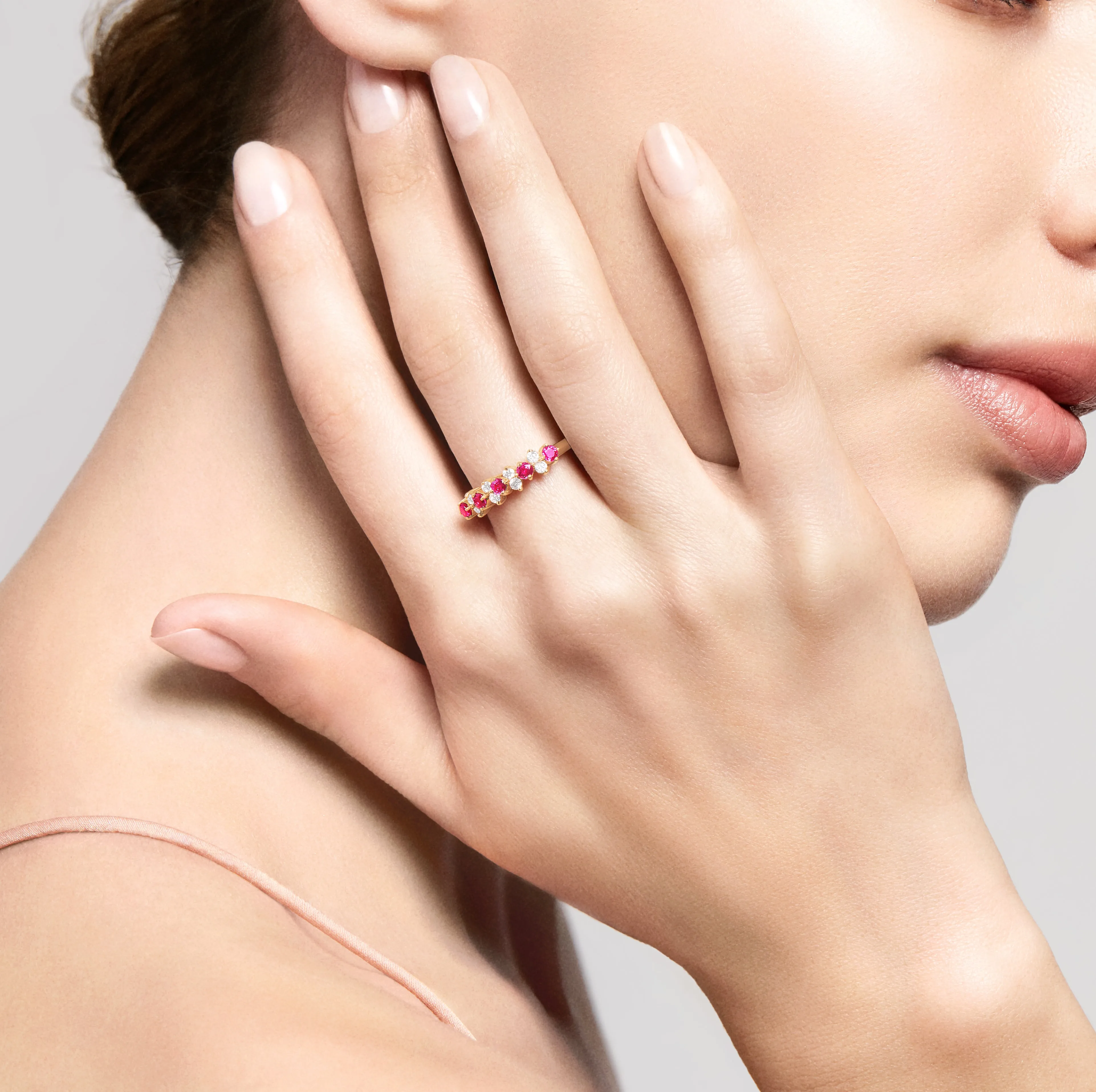 14K Yellow Gold Ruby and Diamond Band, 0.76 TCW sold by Effy product image thumbnail 3