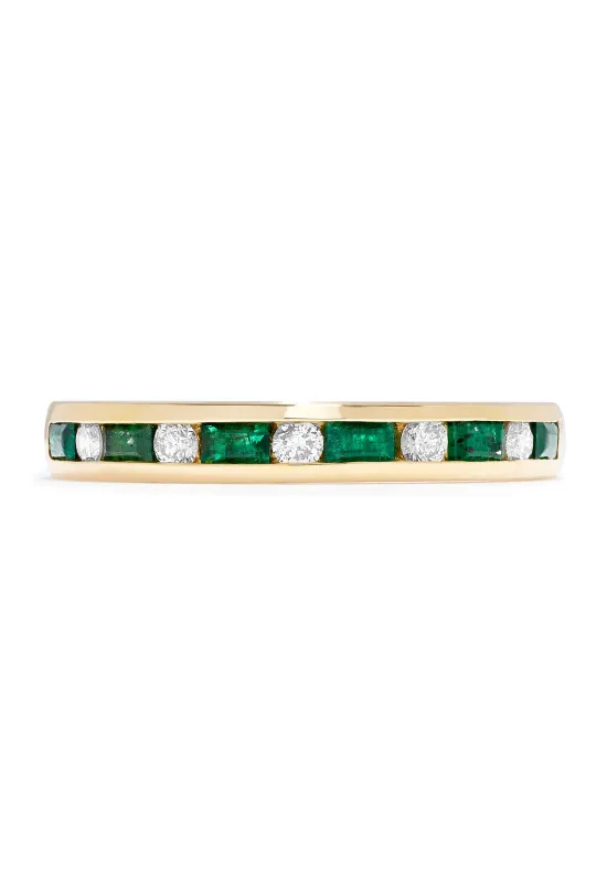 Brasilica 14K Yellow Gold Emerald and Diamond Channel-Set Ring, 0.66 TCW sold by Effy