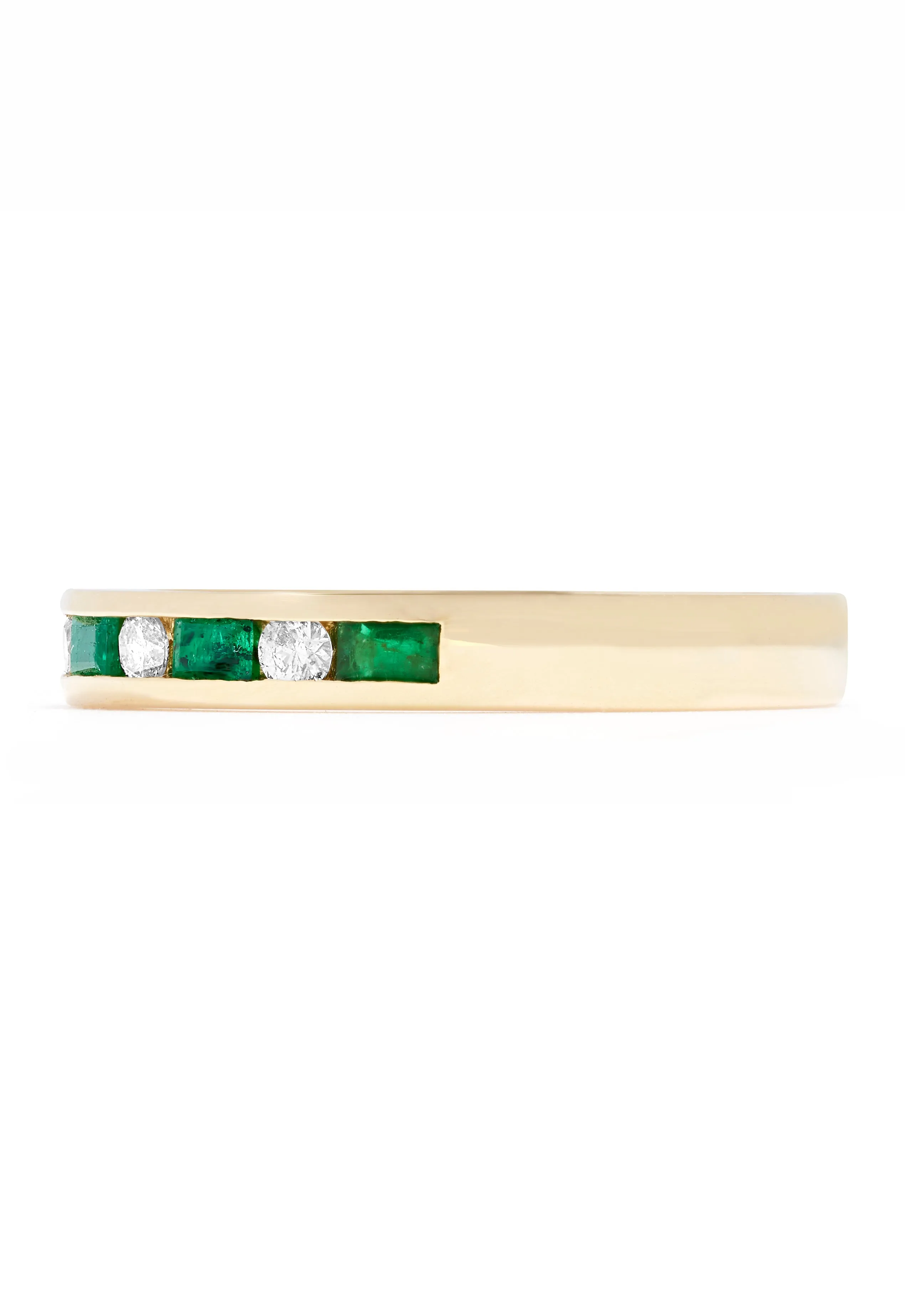Brasilica 14K Yellow Gold Emerald and Diamond Channel-Set Ring, 0.66 TCW sold by Effy product image thumbnail 3