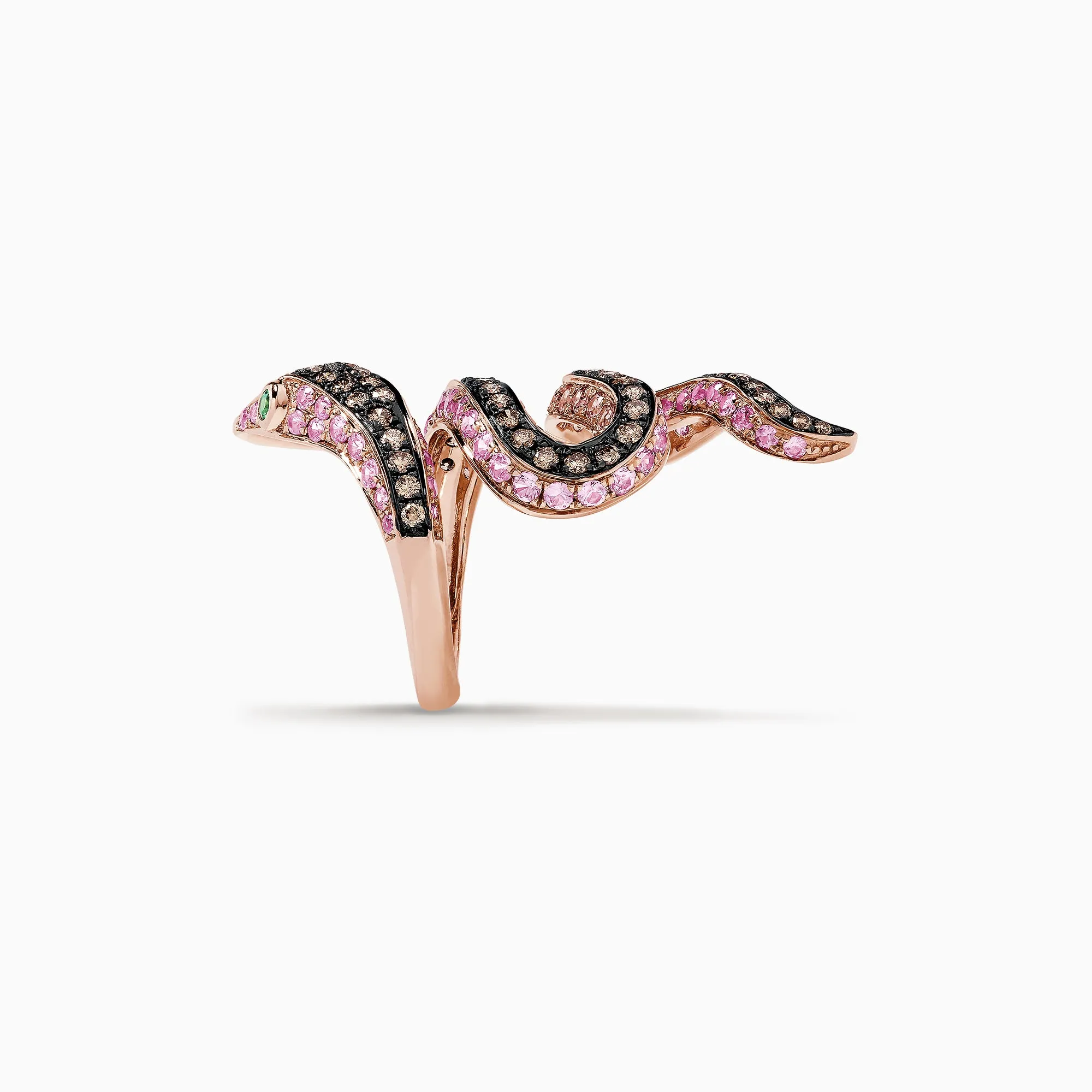 Safari 14K Rose Gold Multi Gemstone and Diamond Snake Ring, 4.38 TCW sold by Effy product image thumbnail 4