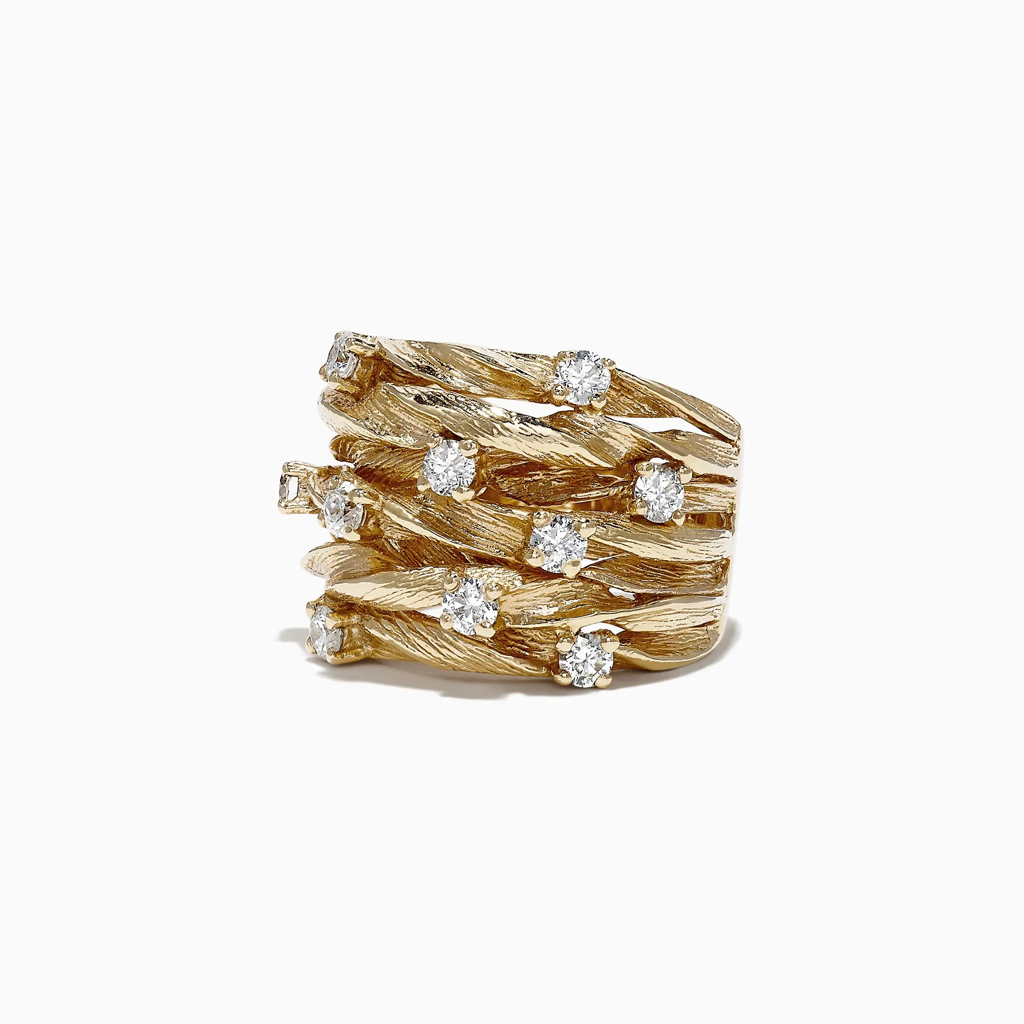 D'Oro 14K Yellow Gold Diamond Ring, 0.98 TCW sold by Effy product image thumbnail 2