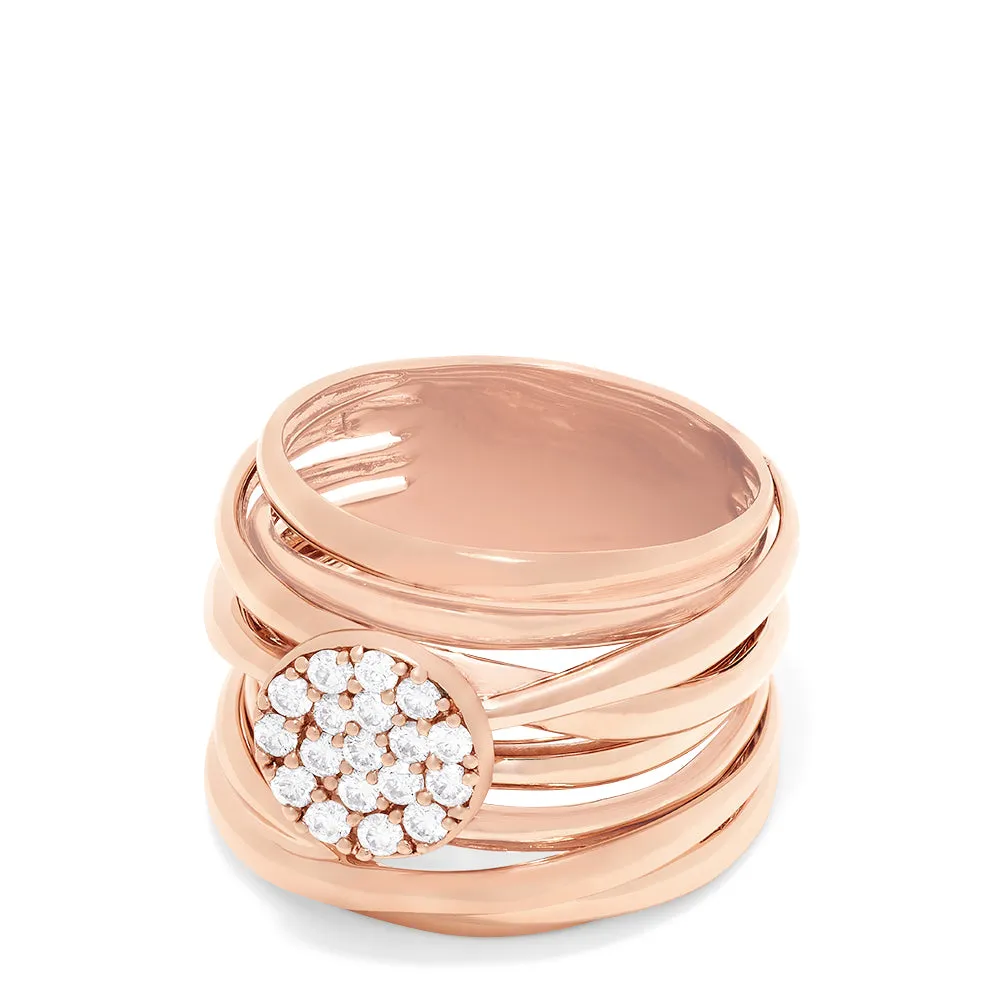 Pave Rose 14K Gold Diamond Ring, 0.35 TCW sold by Effy product image thumbnail 2