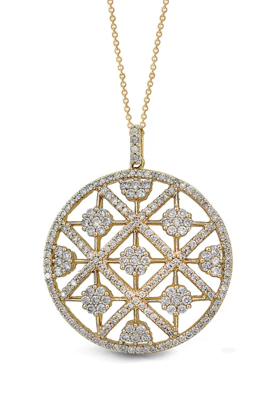 D'Oro 14K Yellow Gold Diamond Pendant, 2.08 TCW sold by Effy