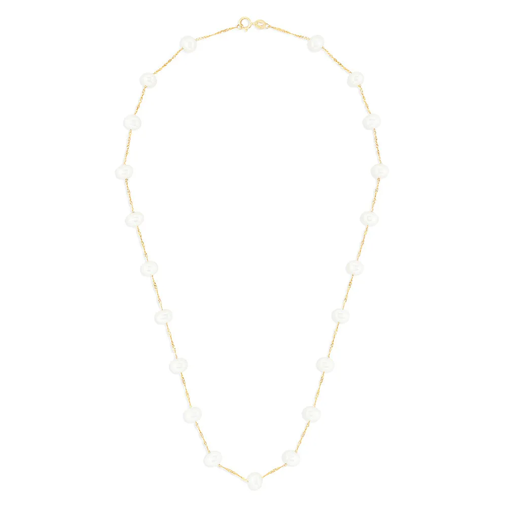 14K Yellow Gold Fresh Water Cultured Pearl 18" Necklace sold by Effy product image thumbnail 3