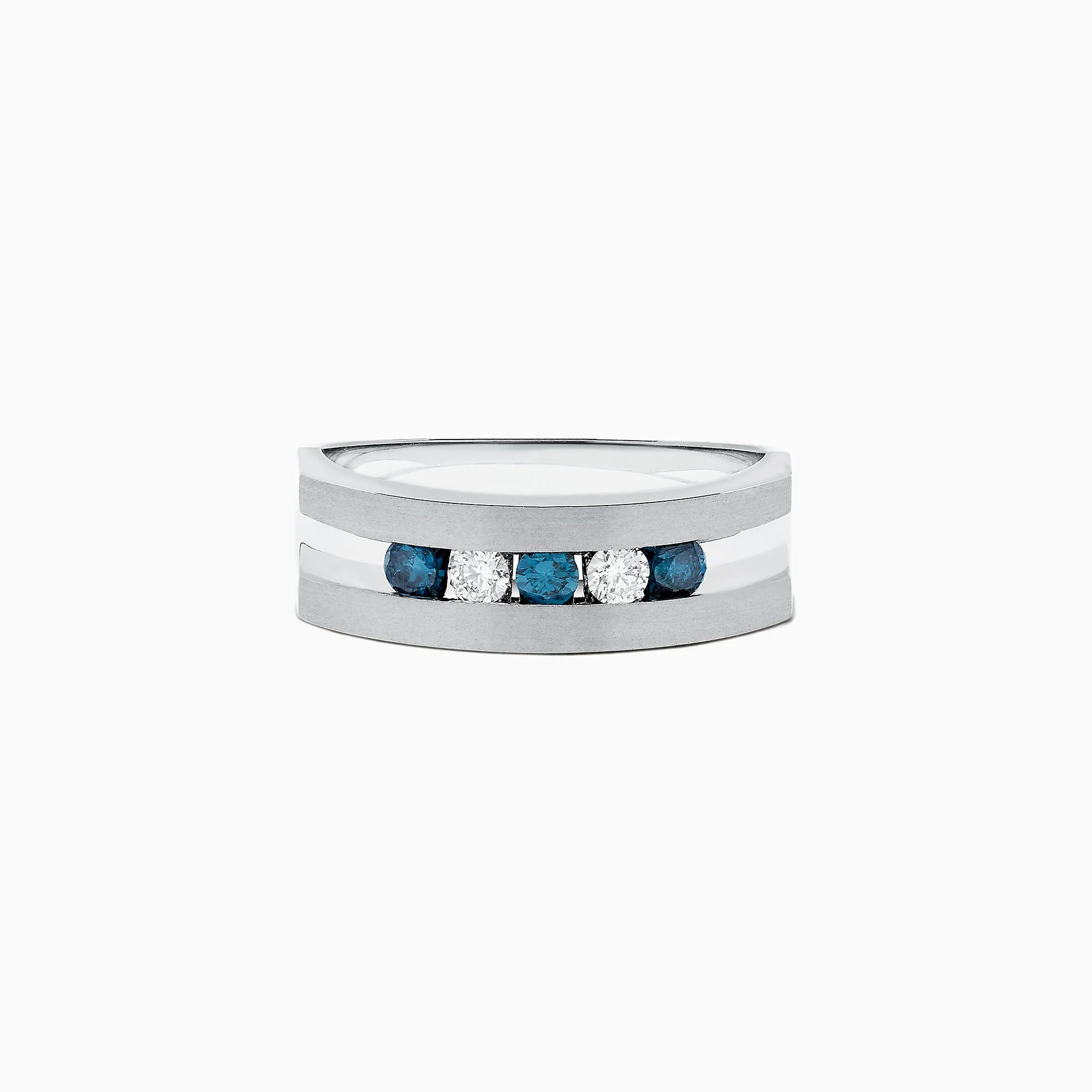 Men's Men's Blue and White Diamond Ring, .49 TCW sold by Effy