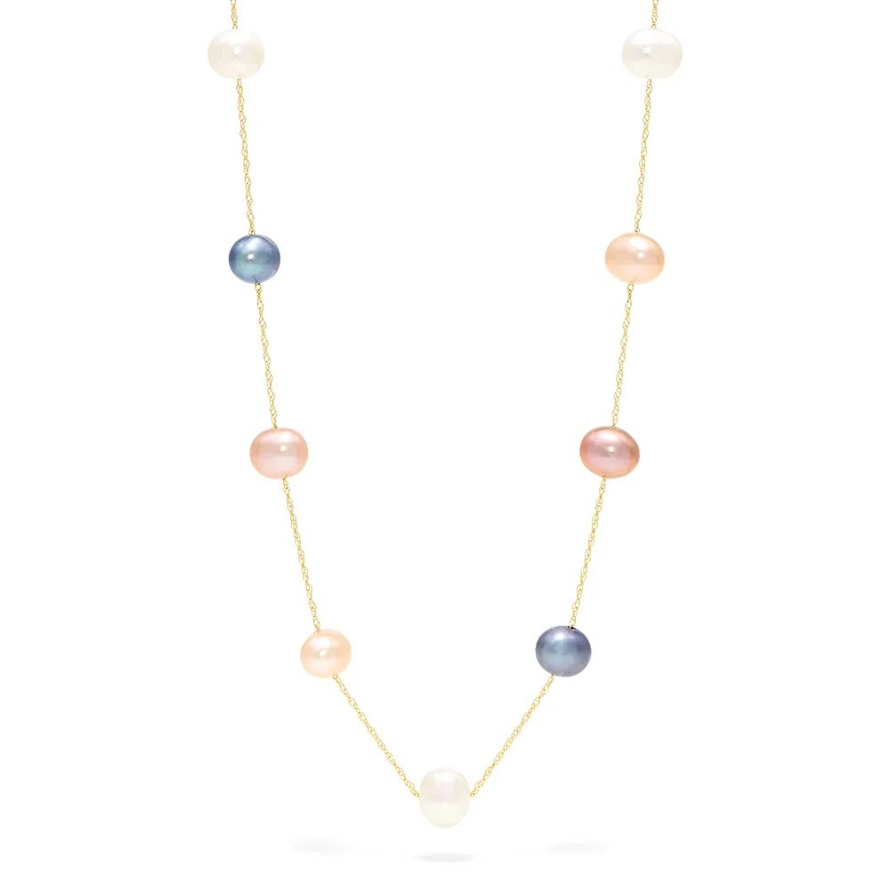 14K Yellow Gold Cultured Fresh Water Pearl 16.5" Necklace sold by Effy