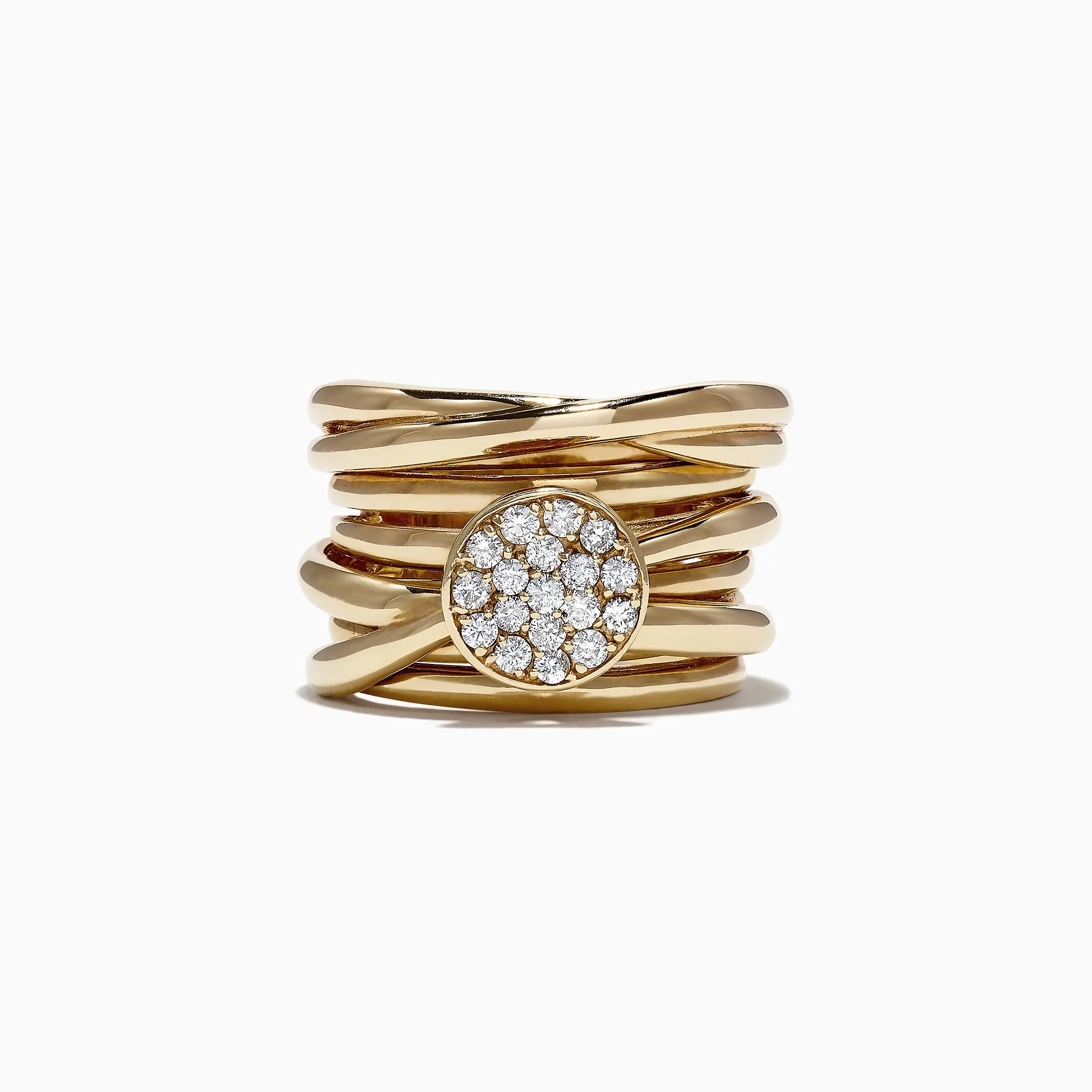 D'Oro 14K Yellow Gold Diamond Ring, 0.35 TCW sold by Effy