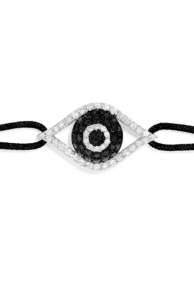 Novelty White Gold Black & White Diamond Evil Eye Bracelet, 0.43 TCW sold by Effy product image thumbnail 2
