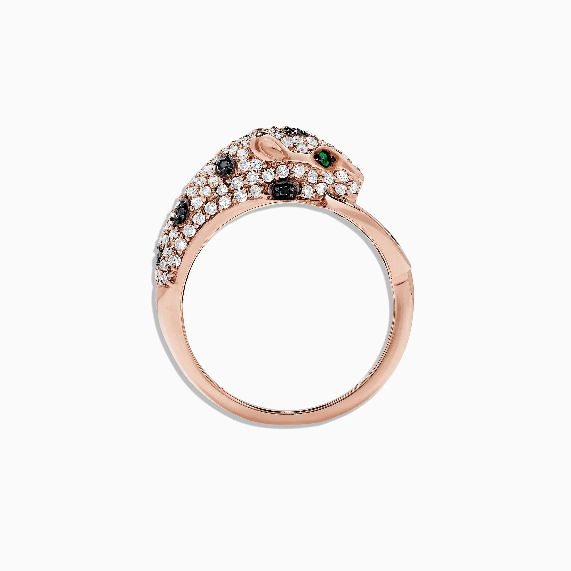 Signature 14K Rose Gold Diamond and Emerald Ring, 0.66 TCW sold by Effy product image thumbnail 2