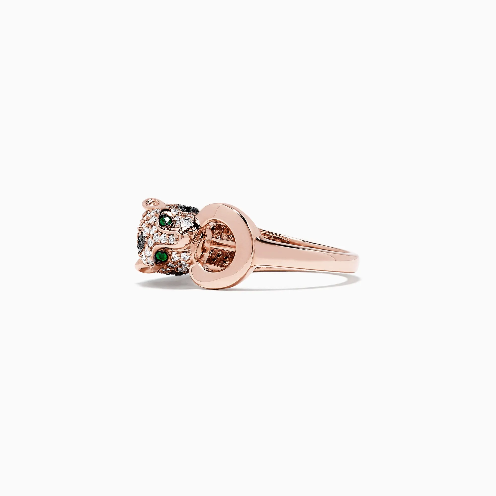 Signature 14K Rose Gold Diamond and Emerald Ring, 0.66 TCW sold by Effy product image thumbnail 4