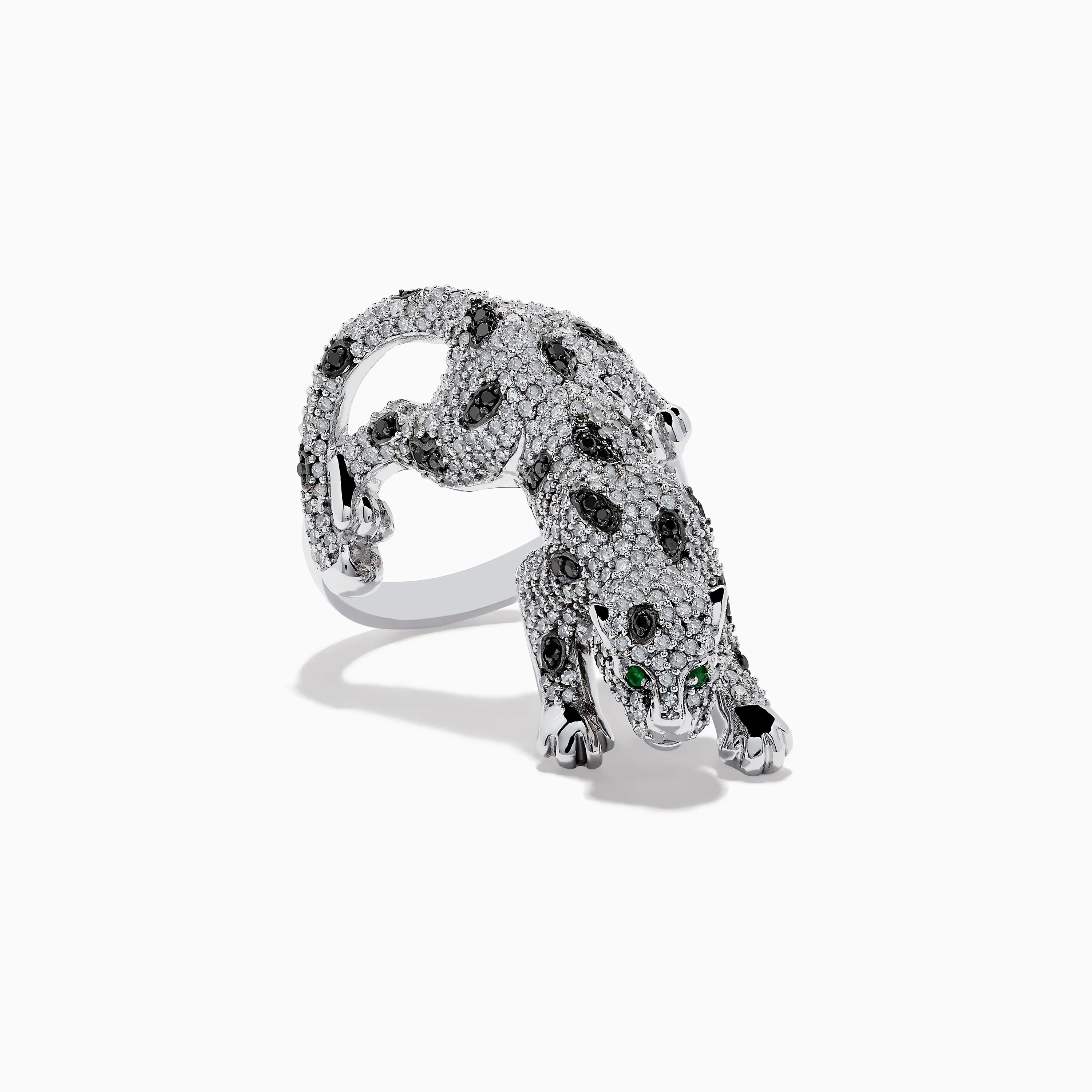 Signature White Gold Diamond and Emerald Ring, 1.52 TCW sold by Effy product image thumbnail 3