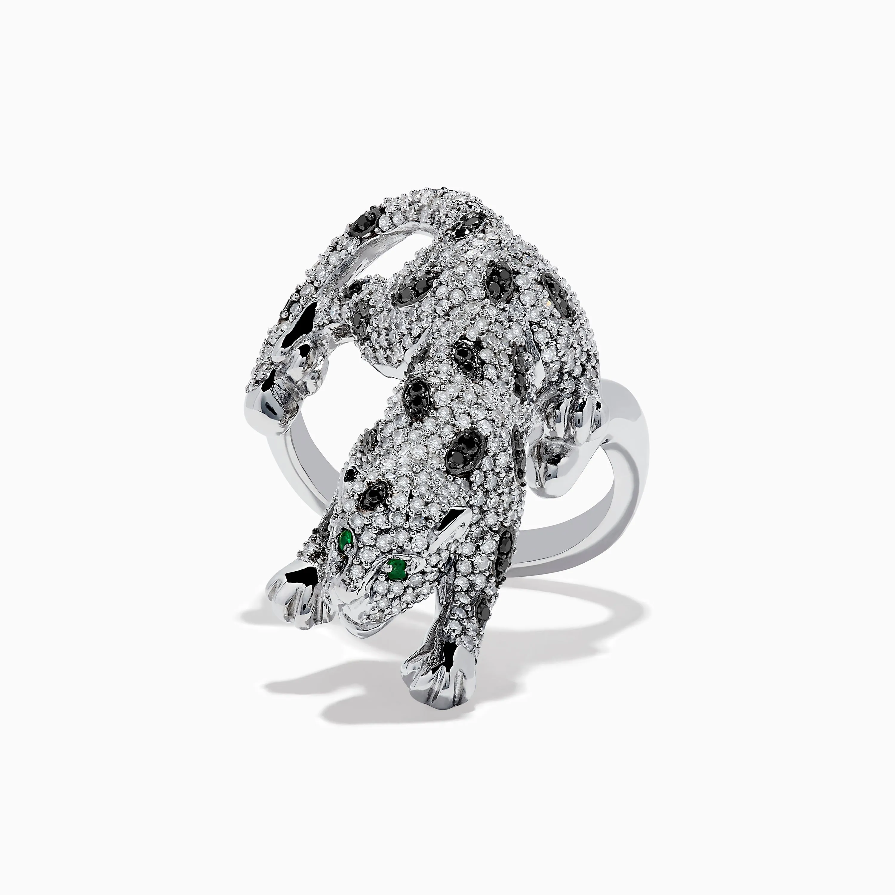 Signature White Gold Diamond and Emerald Ring, 1.52 TCW sold by Effy