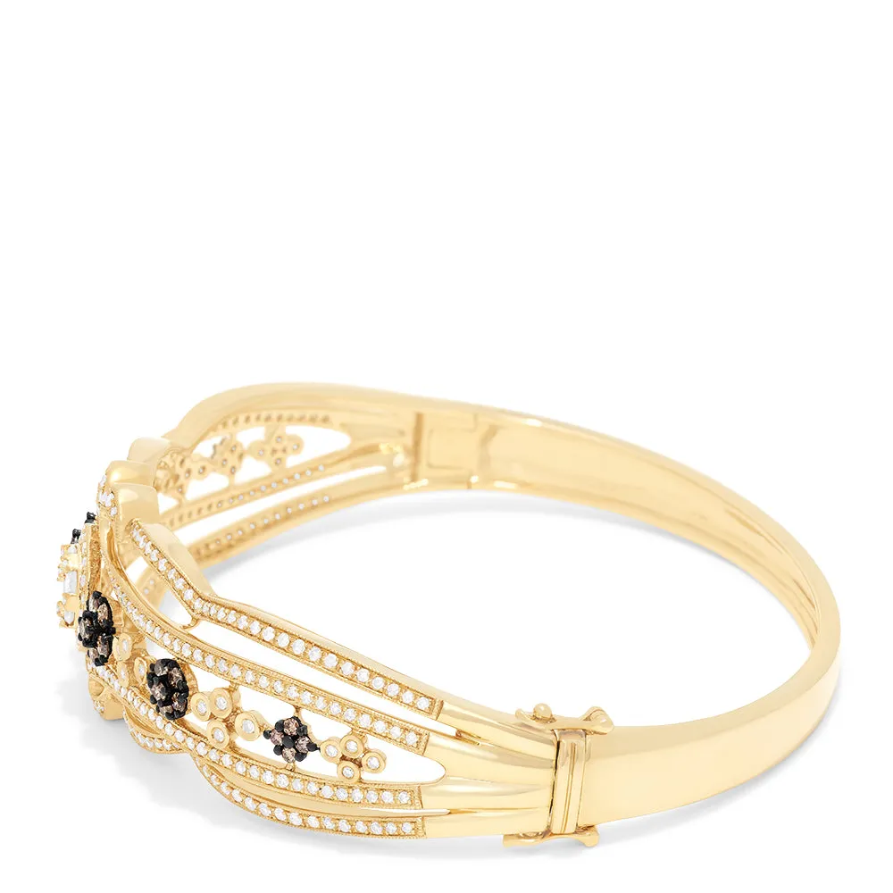 14K Yellow Gold Diamond Filigree Bangle, 2.03 TCW sold by Effy product image thumbnail 2
