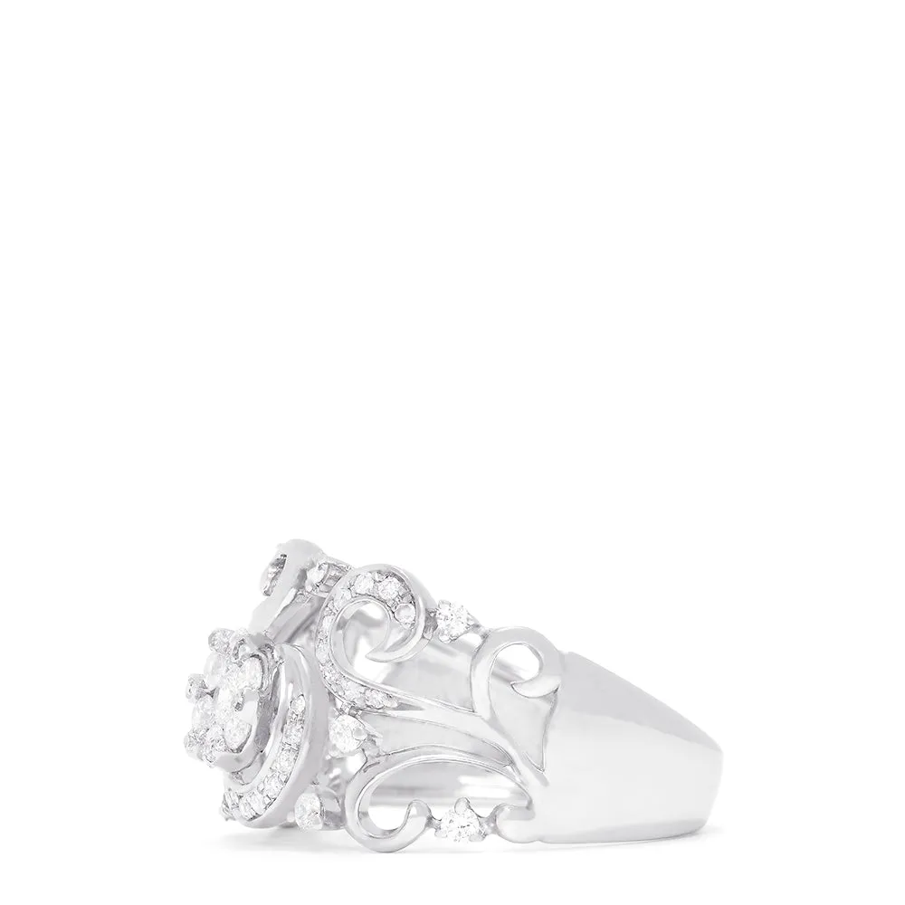 Bouquet 14K White Gold Diamond Filigree Ring, 0.53 TCW sold by Effy product image thumbnail 3