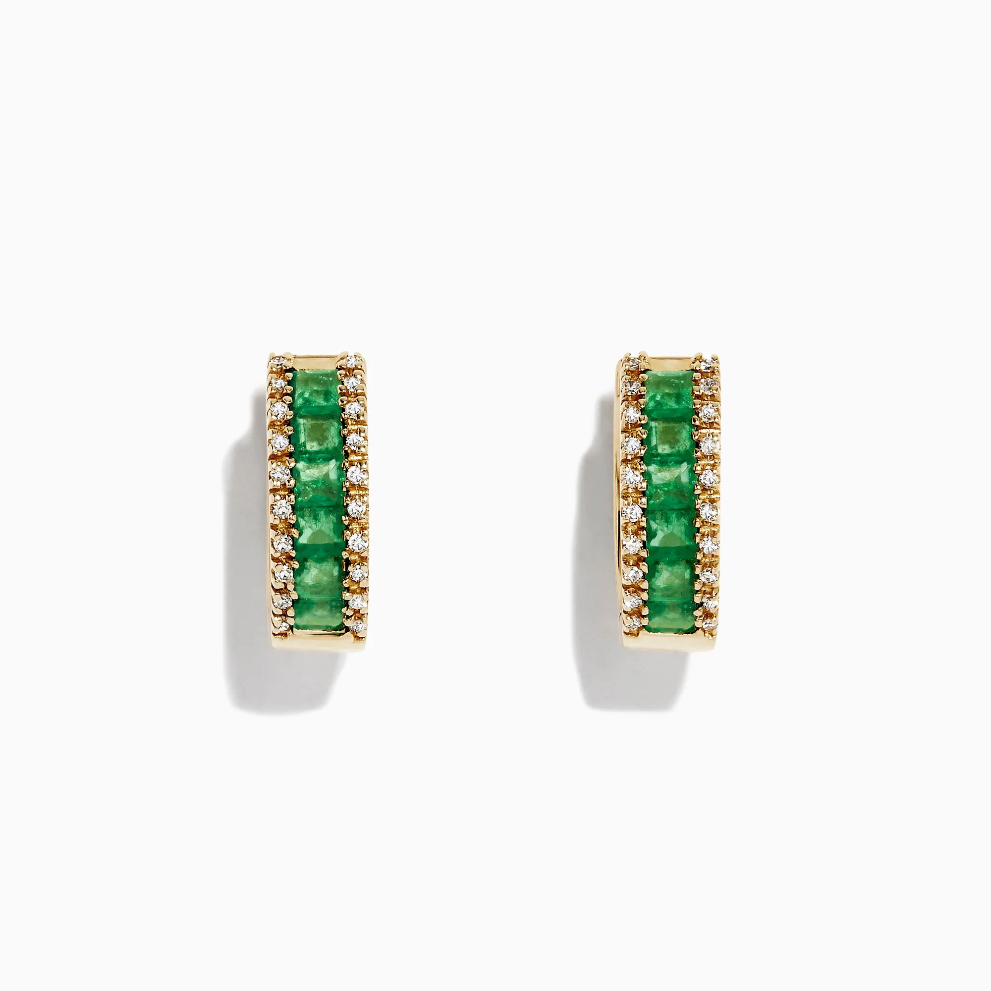 Brasilica 14K Yellow Gold Emerald and Diamond Earrings, 1.53 TCW sold by Effy