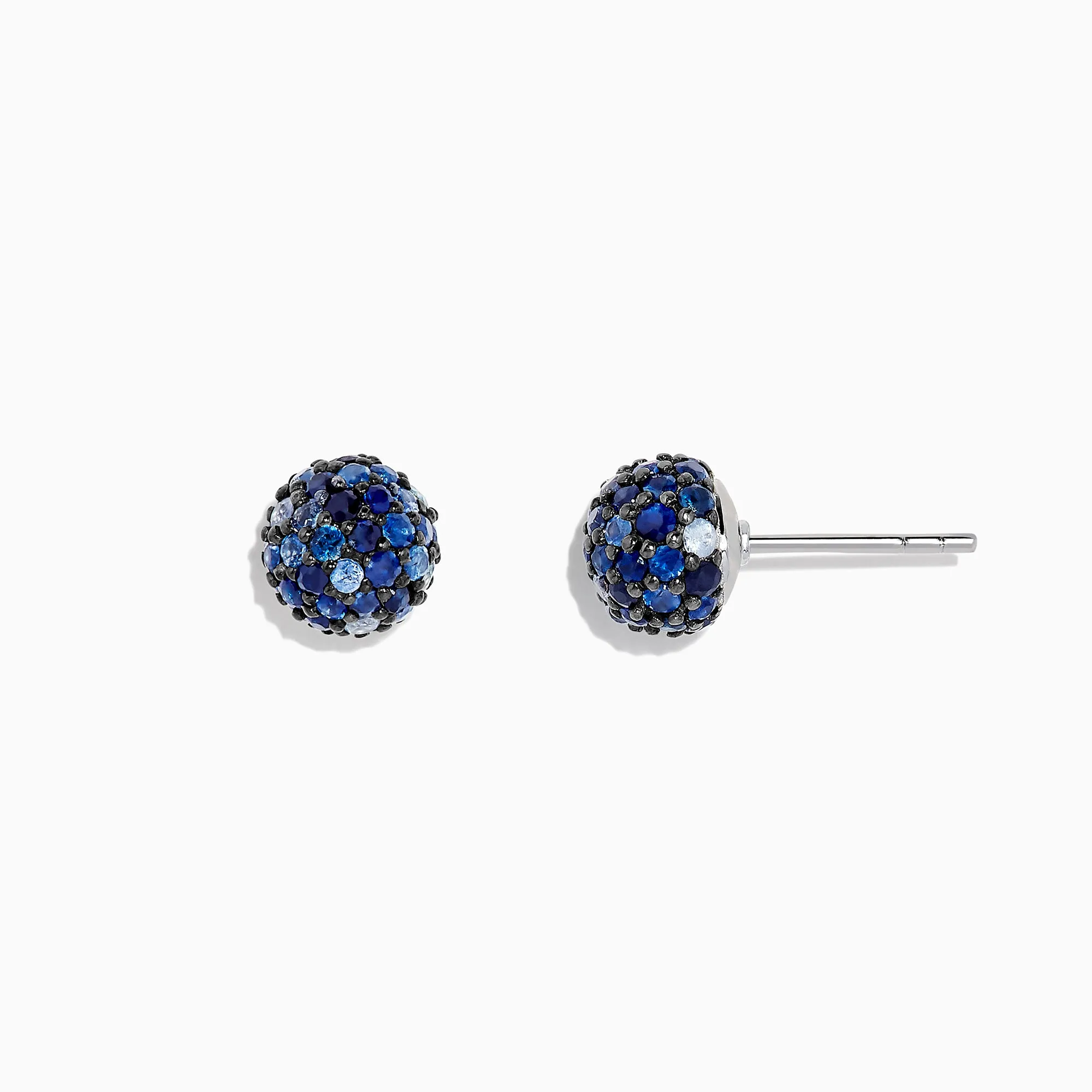 925 Sterling Silver Blue Sapphire Splash Stud Earrings, 2.26 TCW sold by Effy