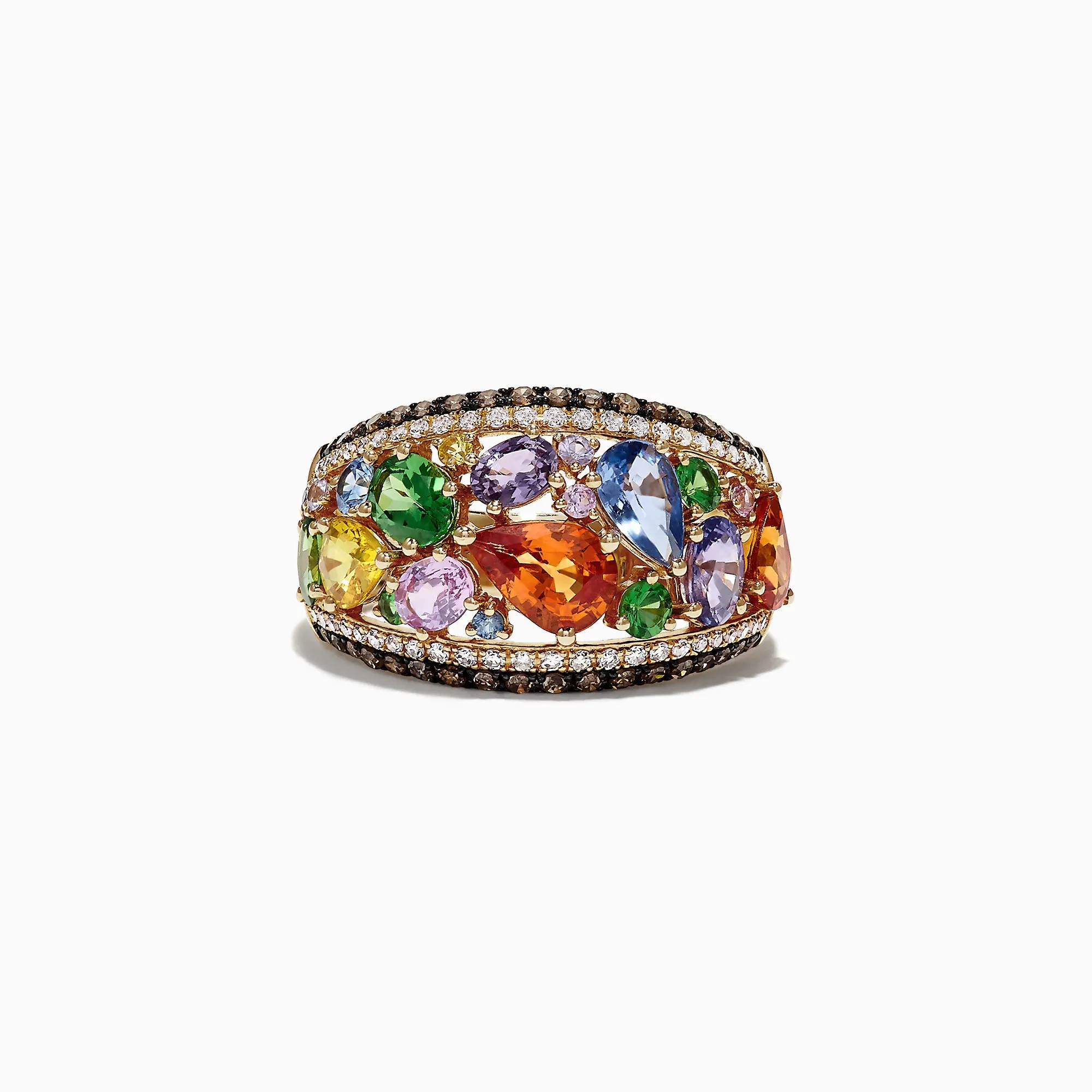 Watercolors 14K Yellow Gold Multi Sapphire & Diamond Ring, 4.00 TCW sold by Effy