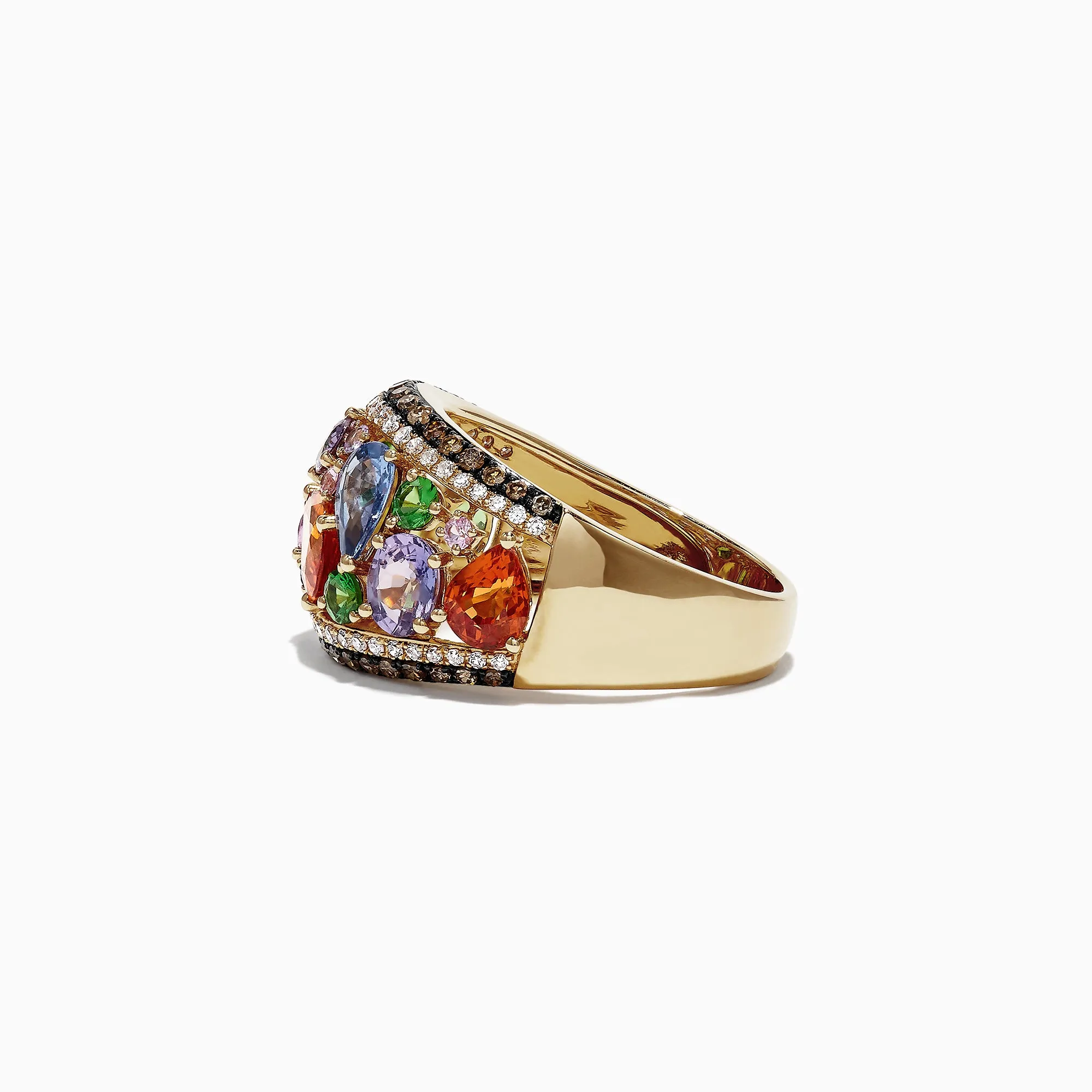 Watercolors 14K Yellow Gold Multi Sapphire & Diamond Ring, 4.00 TCW sold by Effy product image thumbnail 3