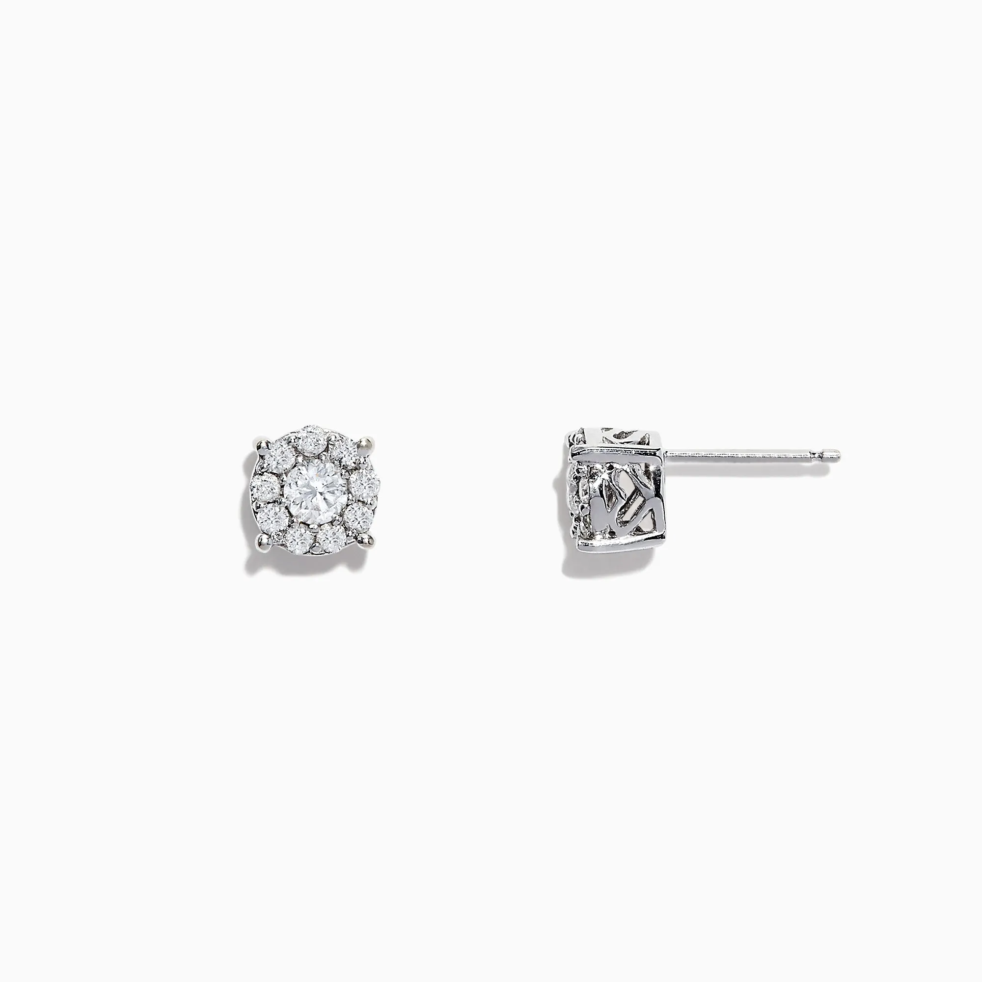 Bouquet 14K White Gold Diamond Cluster Stud Earrings, 0.50 TCW sold by Effy product image thumbnail 3