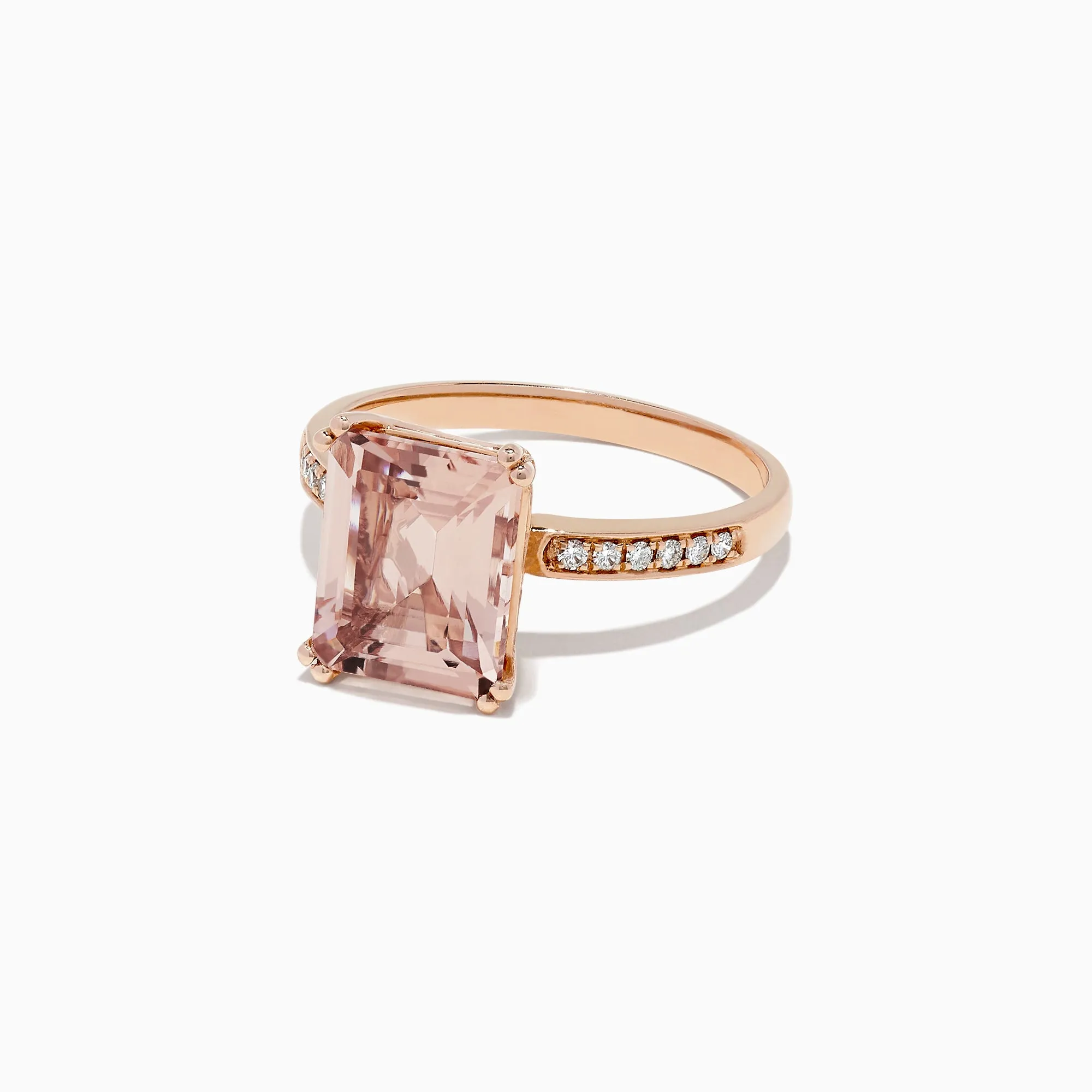 Blush 14K Rose Gold Morganite and Diamond Ring, 2.64 TCW sold by Effy product image thumbnail 2