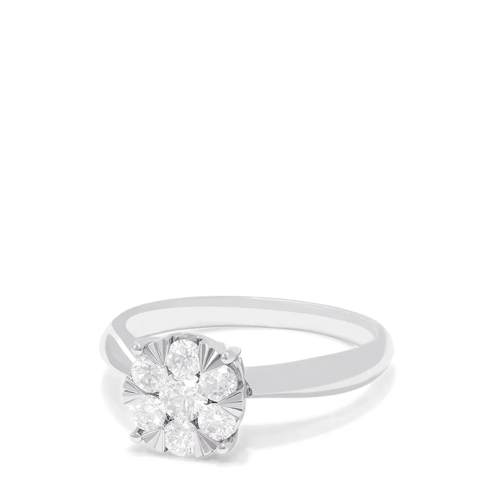 Bouquet 14K White Gold Diamond Engagement Ring, 0.57 TCW sold by Effy product image thumbnail 3