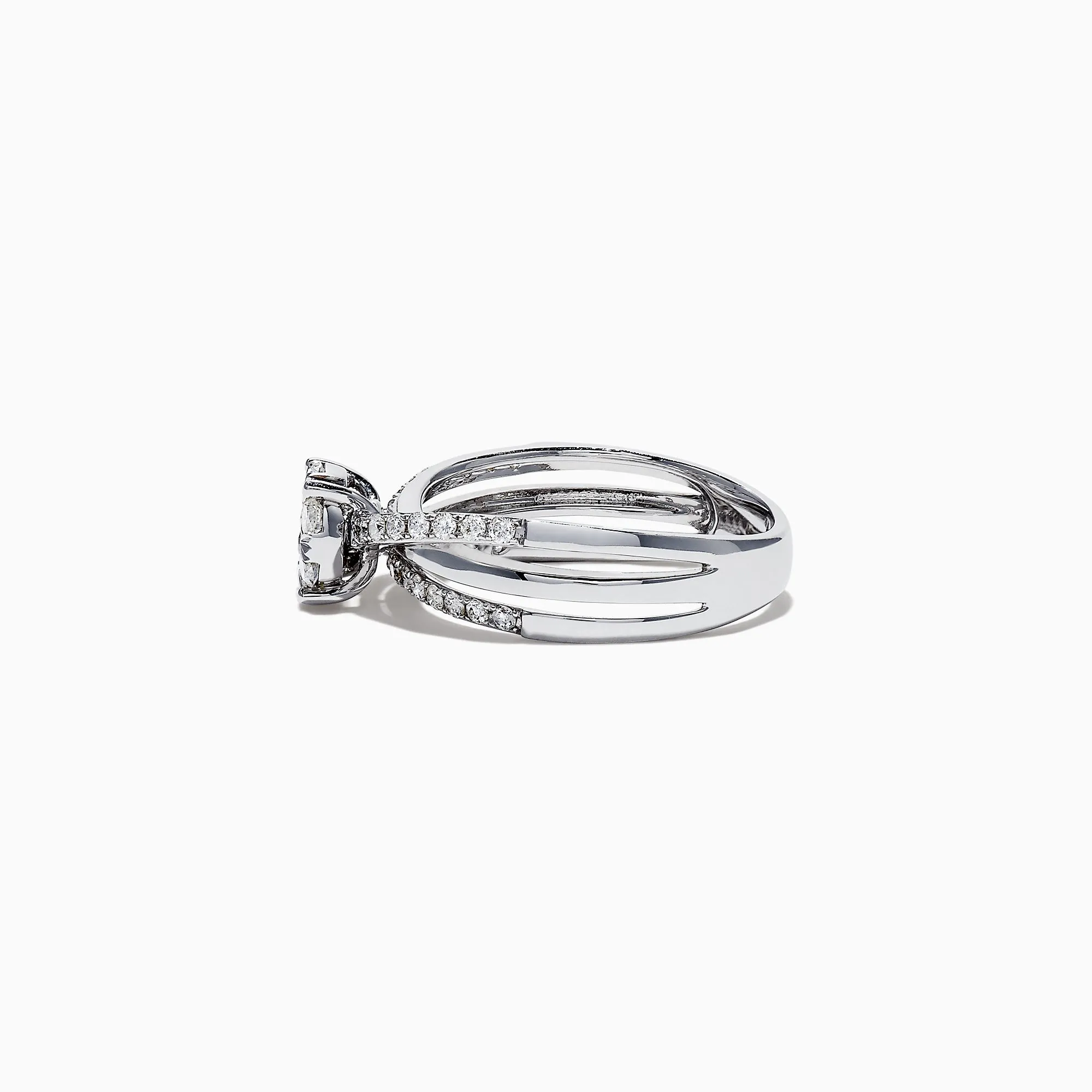 Bouquet 14K White Gold Diamond Crossover Cluster Ring, 0.39 TCW sold by Effy product image thumbnail 3