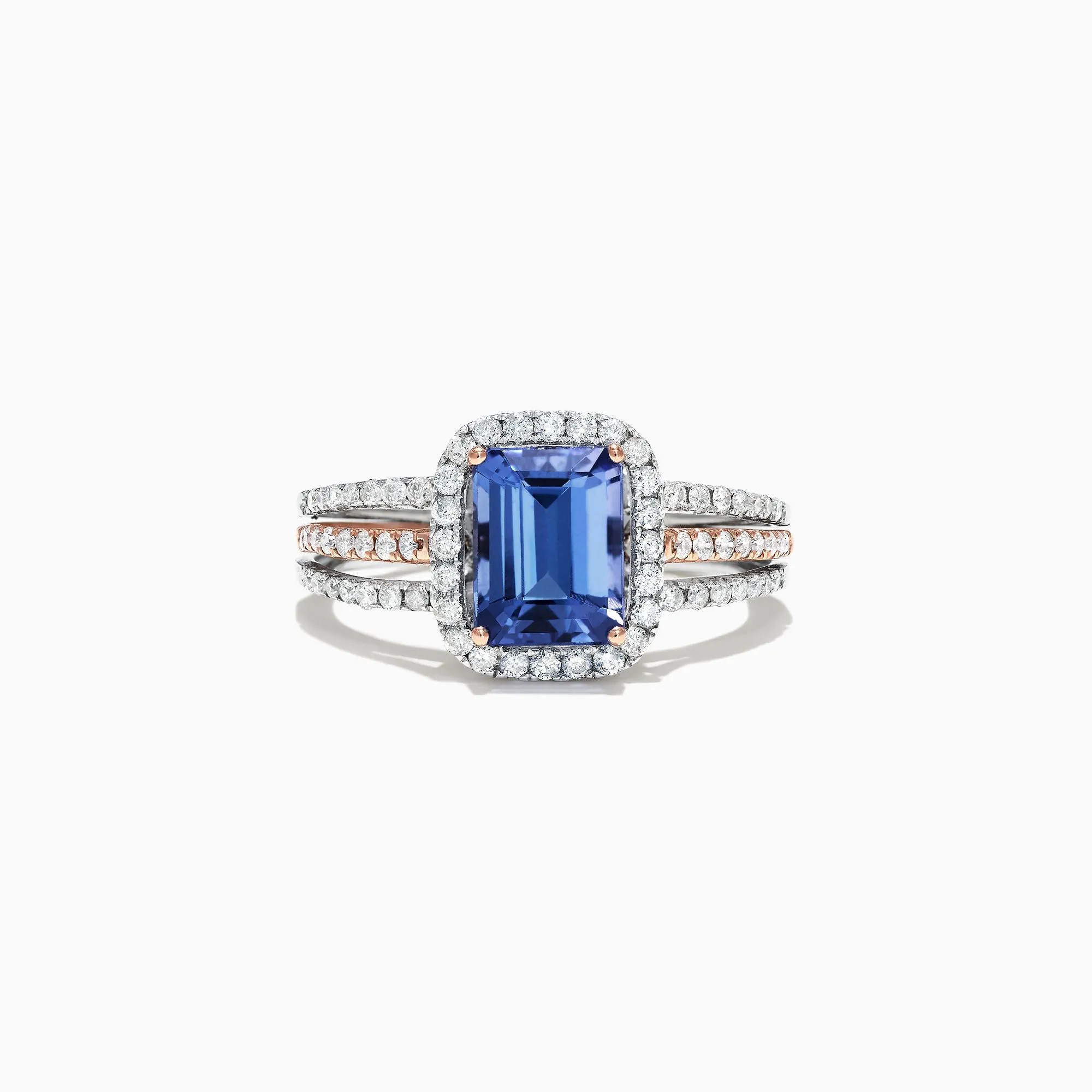 Nahla Siri 14K White and Rose Gold Tanzanite and Diamond Ring, 1.80 TCW sold by Effy